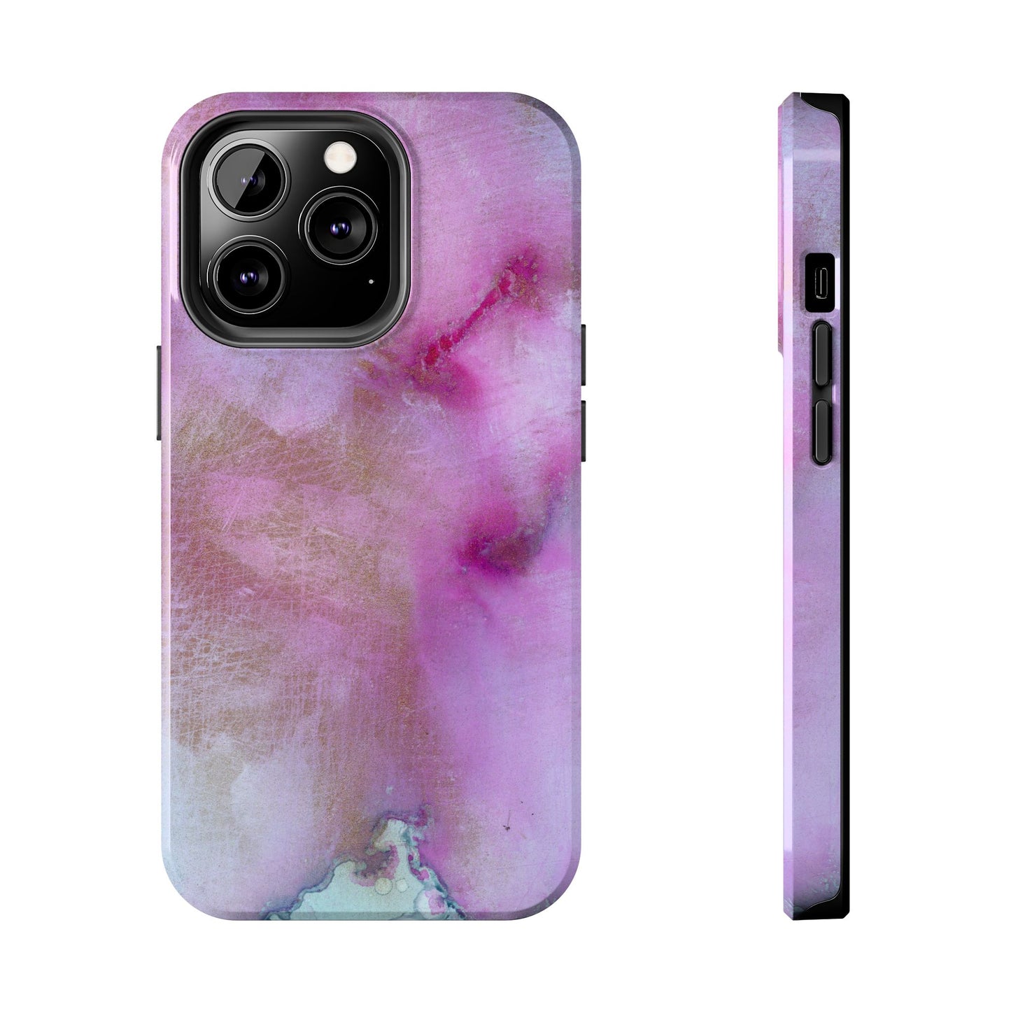 Abstract Soft Pinks Tough Phone Cases