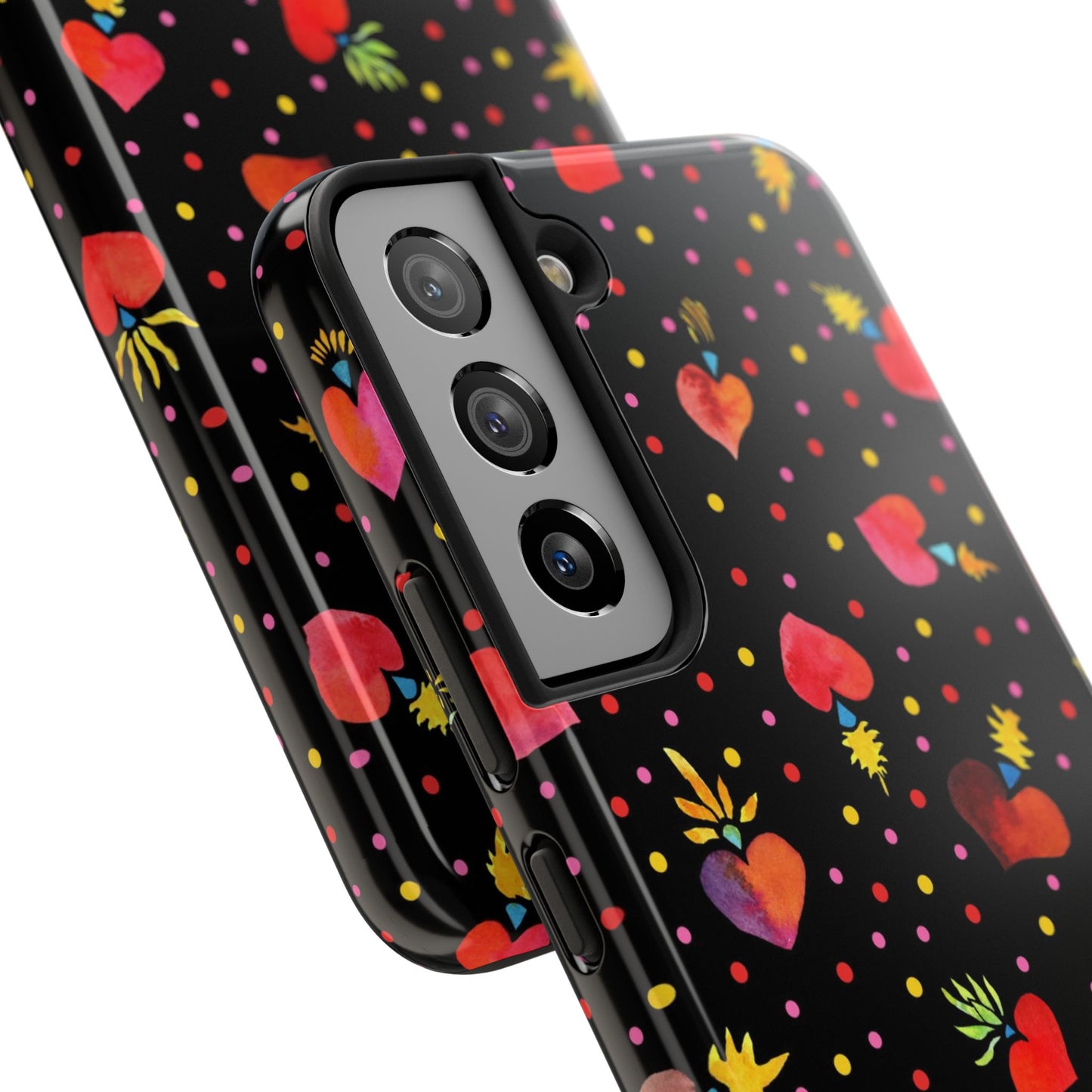 Frida Flaming Hearts Tough Phone Cases