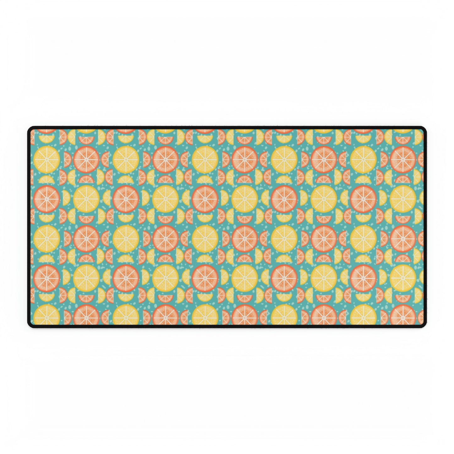 Citrus Slices Geometric Desk Mat