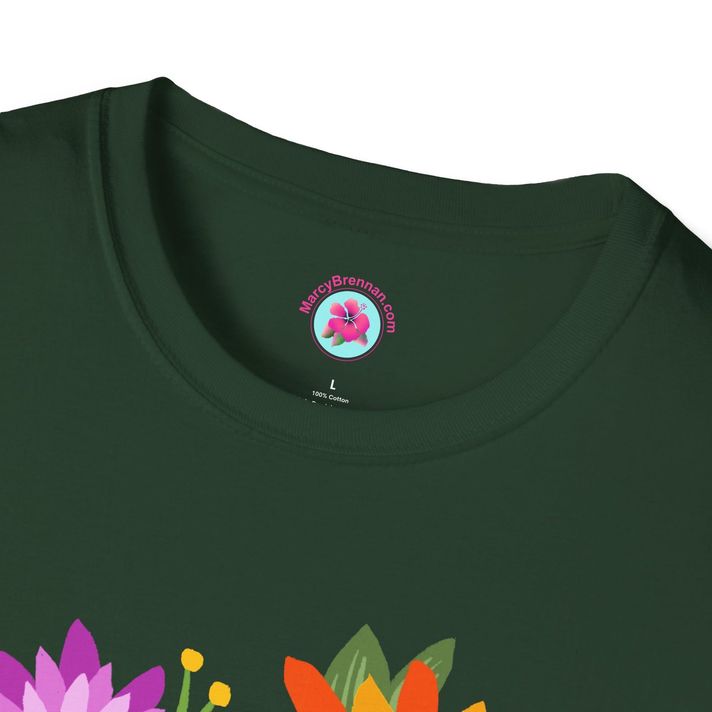 Heart-Shaped Flower Bouquet Softstyle T-Shirt