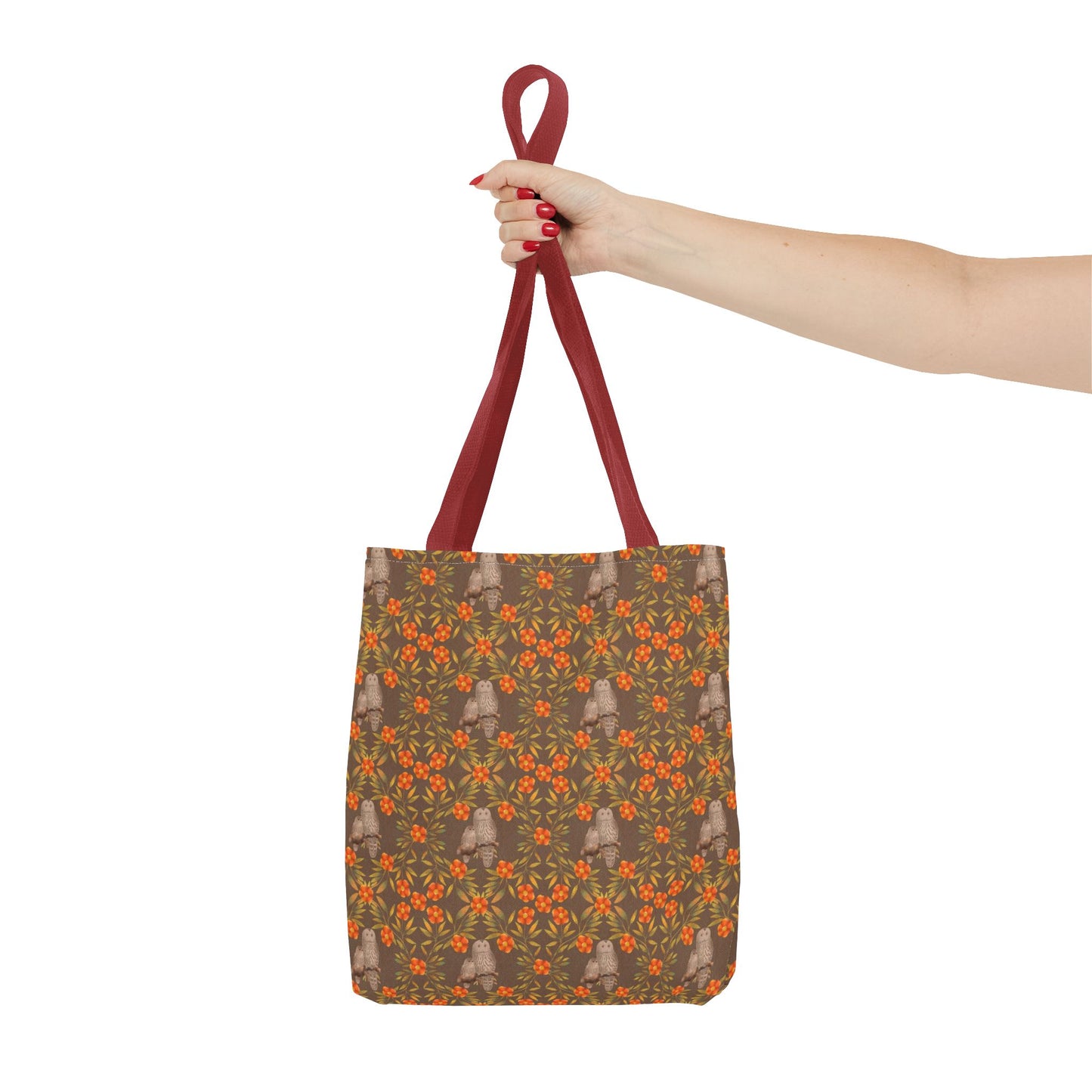 Owls and Flowering Vines Tote Bag