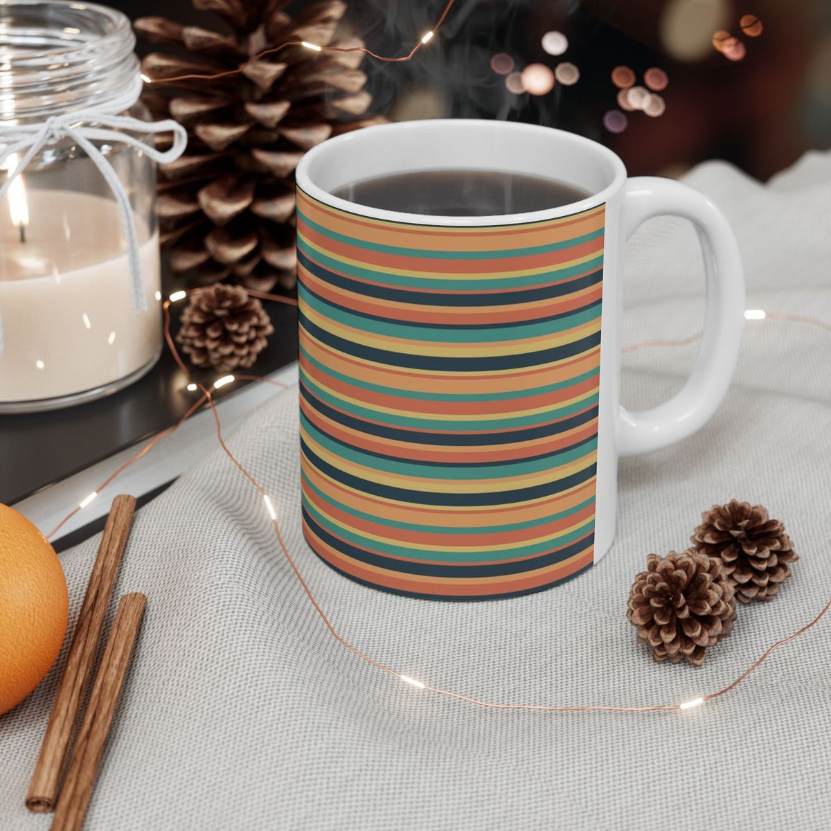 Sunbaked Stripes Ceramic Mug 11oz