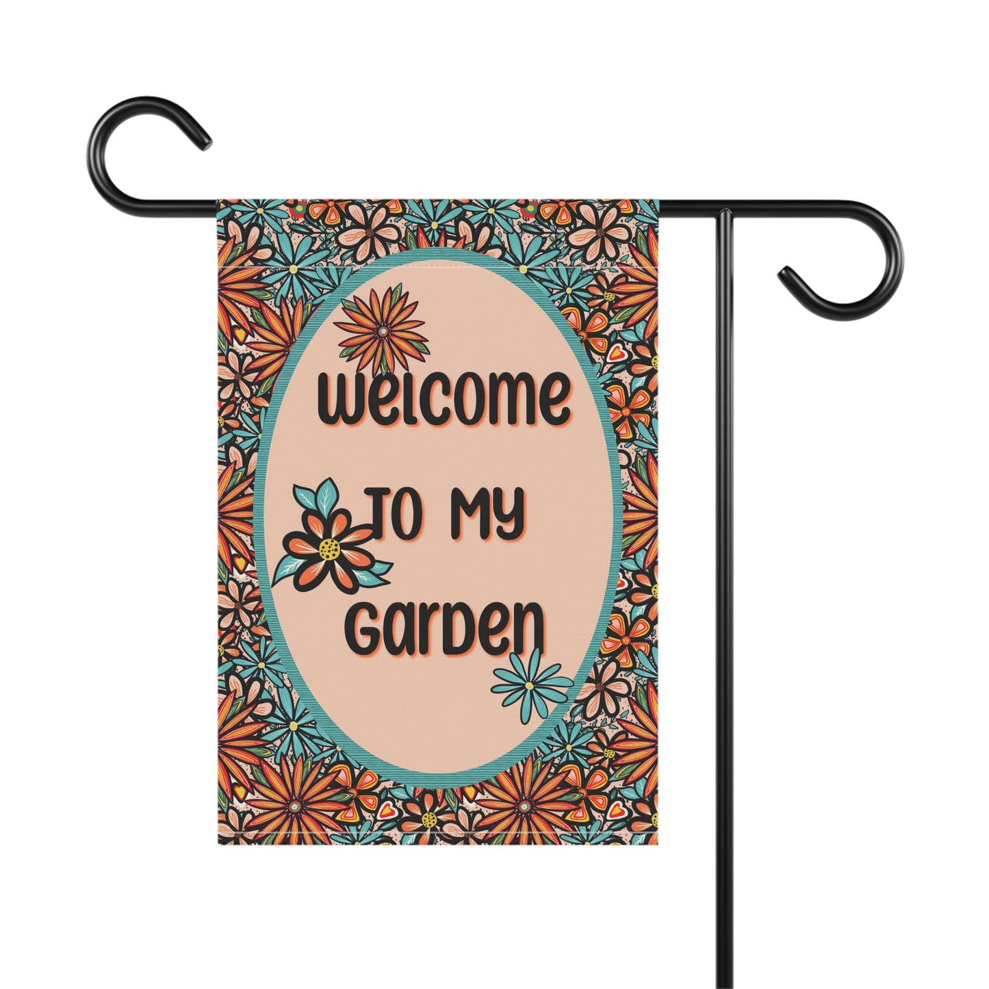 Flower Power - Welcome to my Garden - Garden Banner