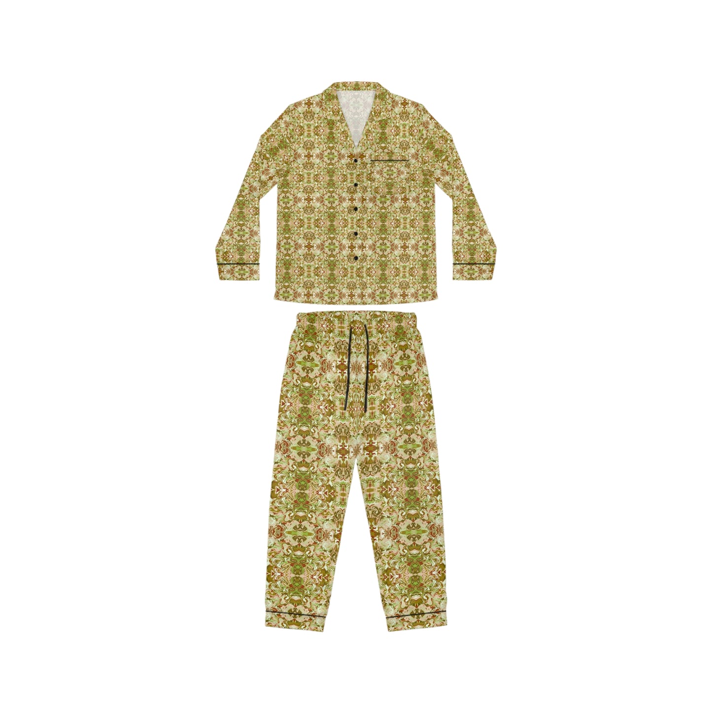 Boho Tea Garden Women's Satin Pajamas