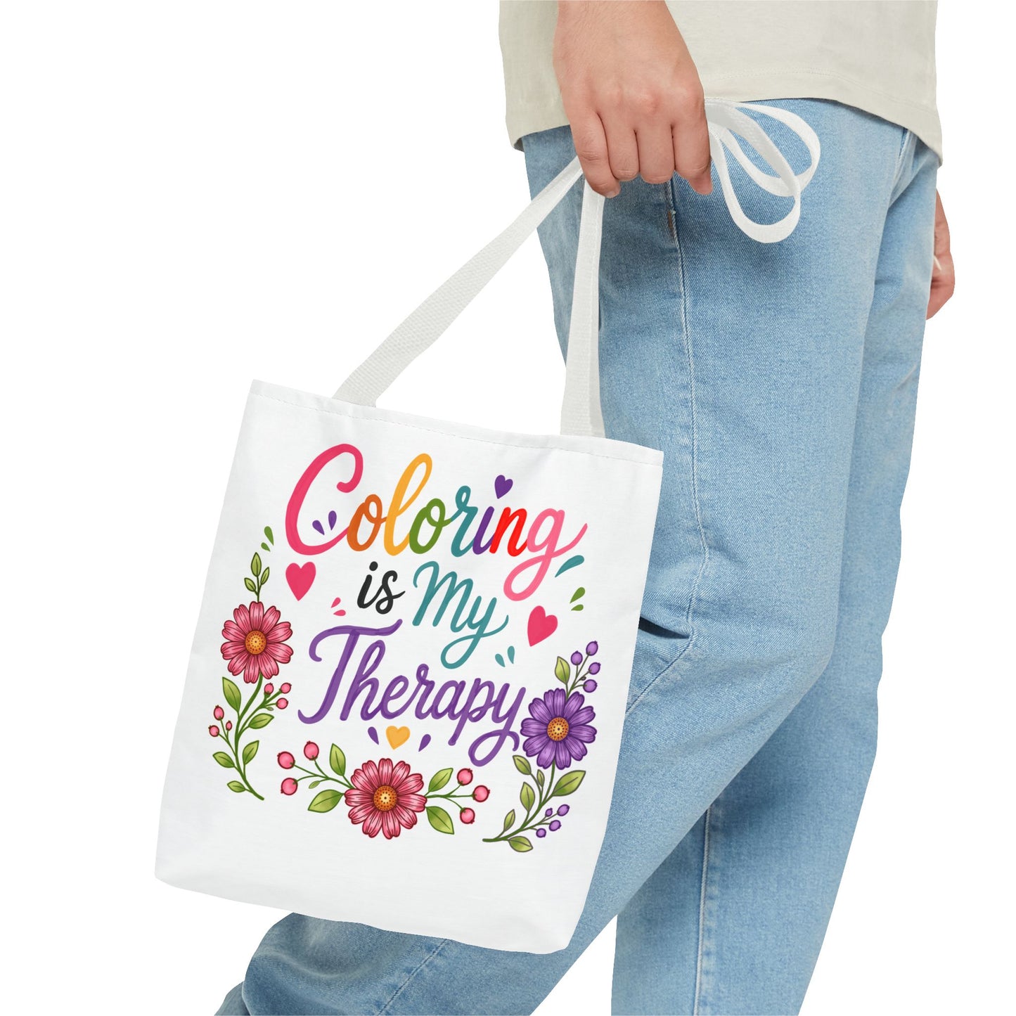 Coloring is My Therapy Tote Bag