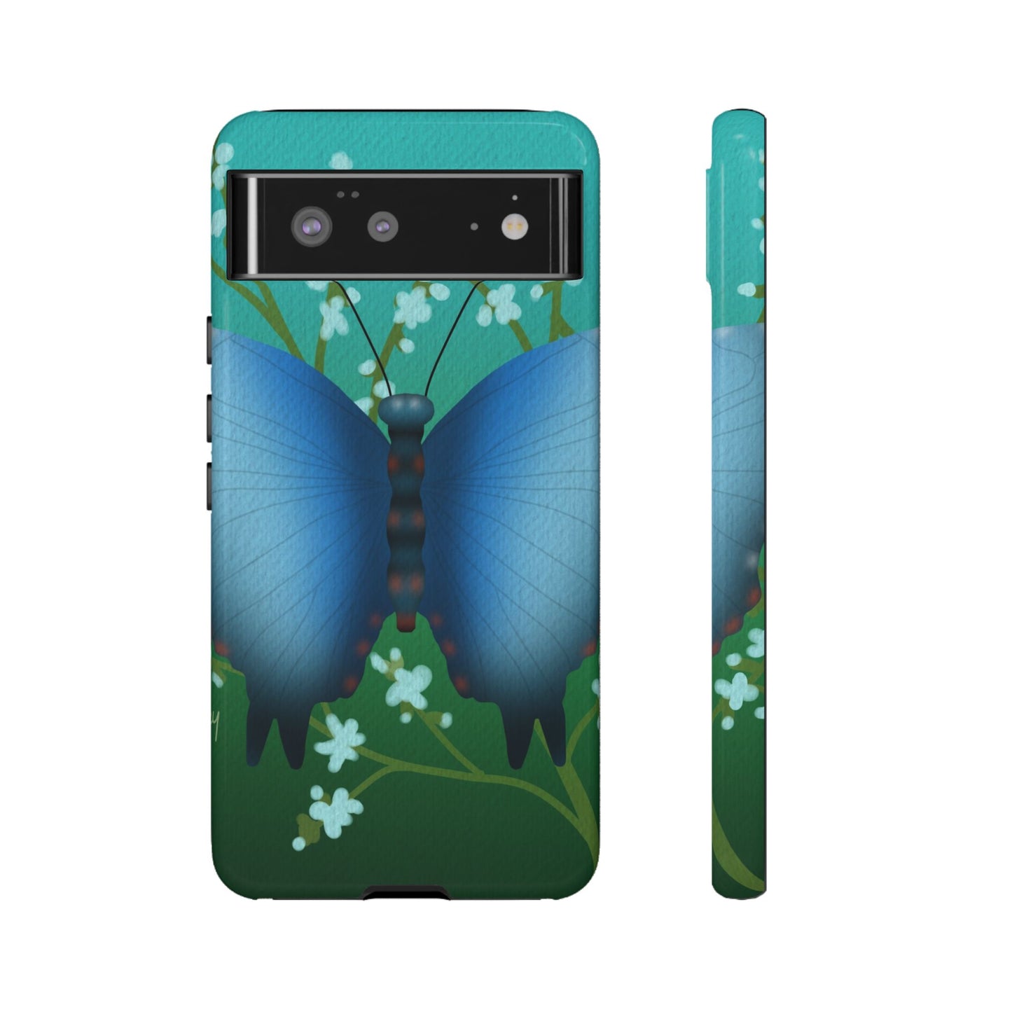 Blue Butterfly Tough Phone Case