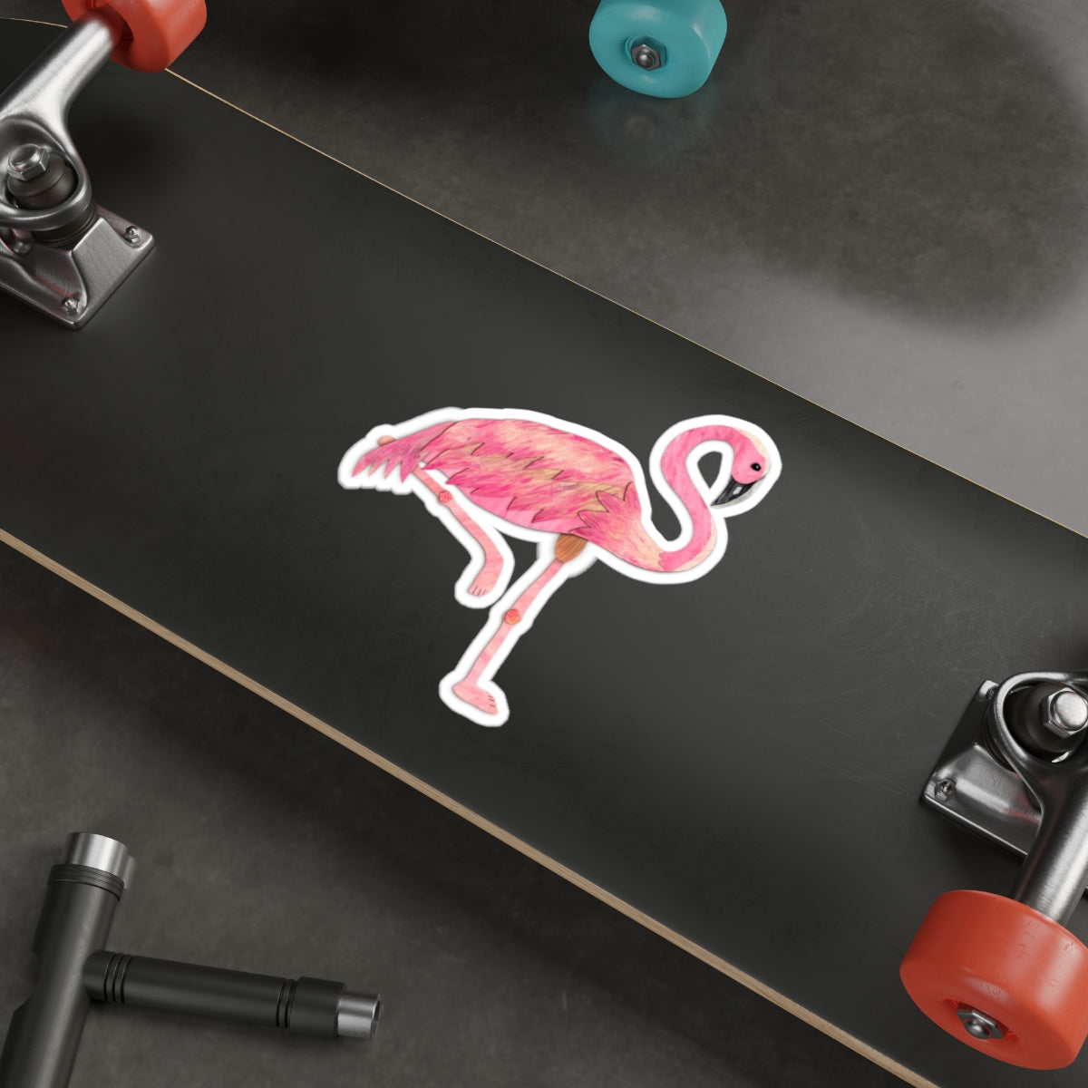 Pink Flamingo Die-Cut Stickers