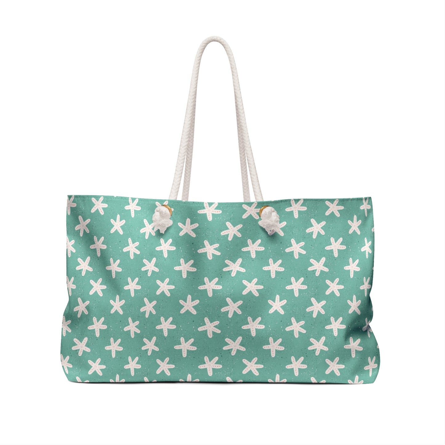Starfish on Sea Green Weekender Bag