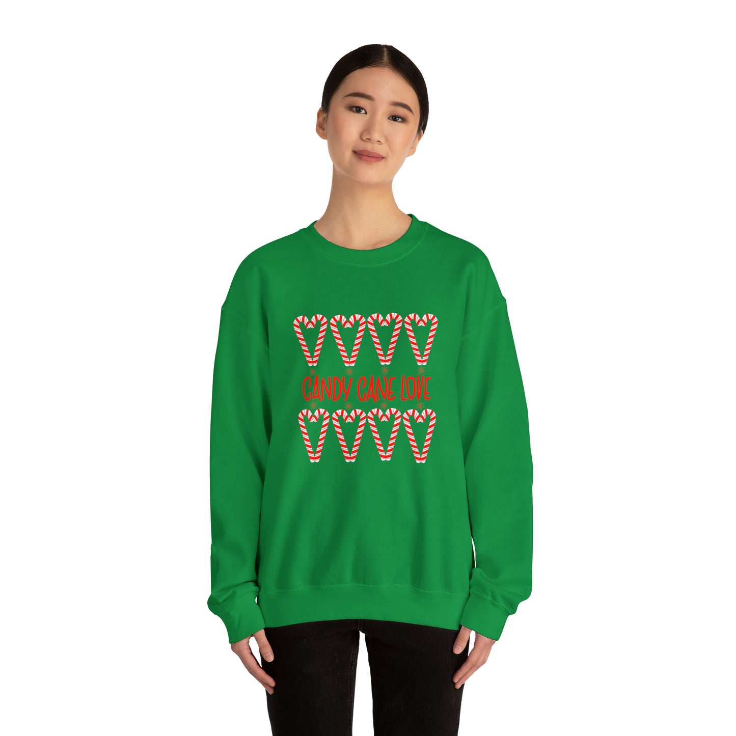 Candy Cane Hearts Unisex Heavy Blend™ Crewneck Sweatshirt