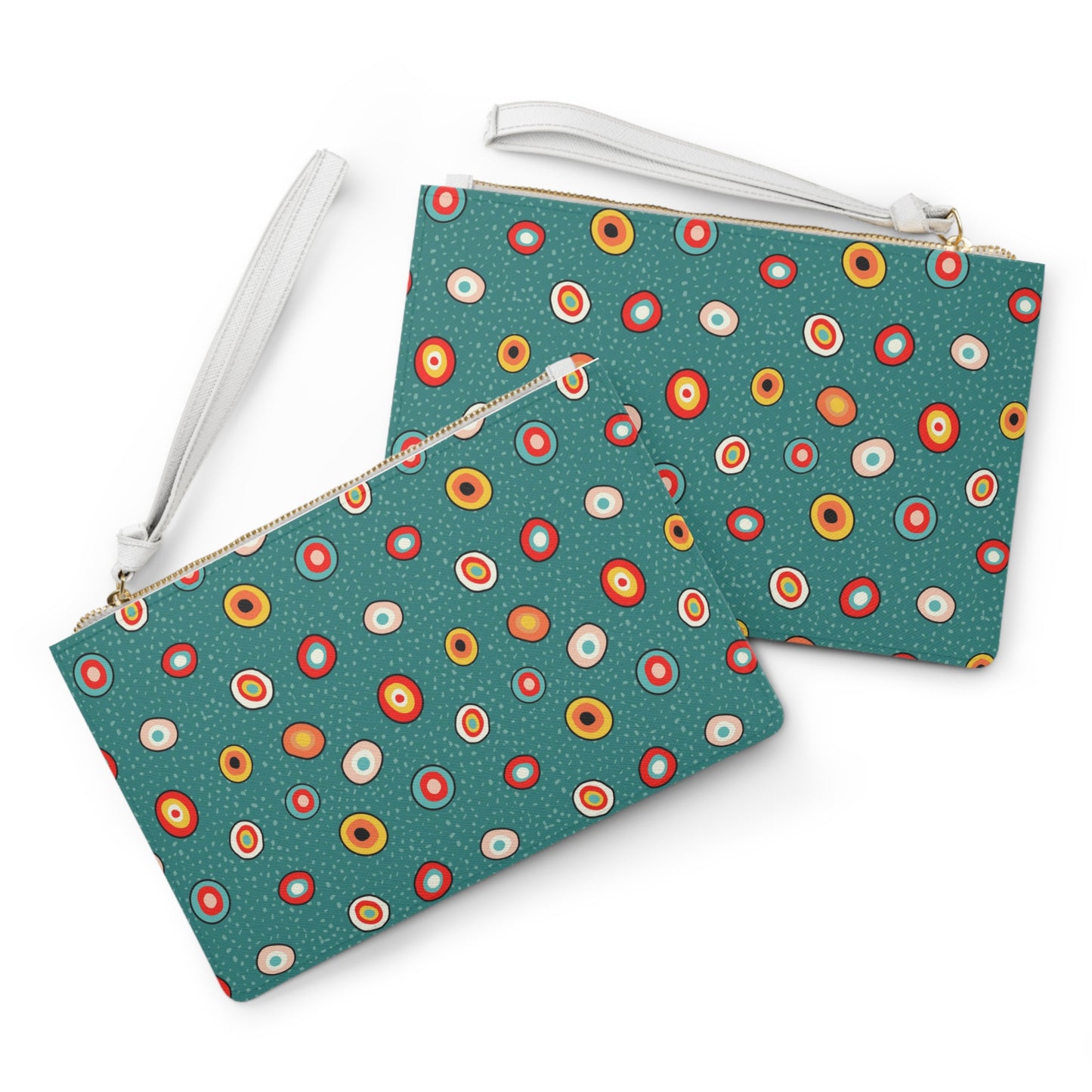 Funky Circles Clutch Bag