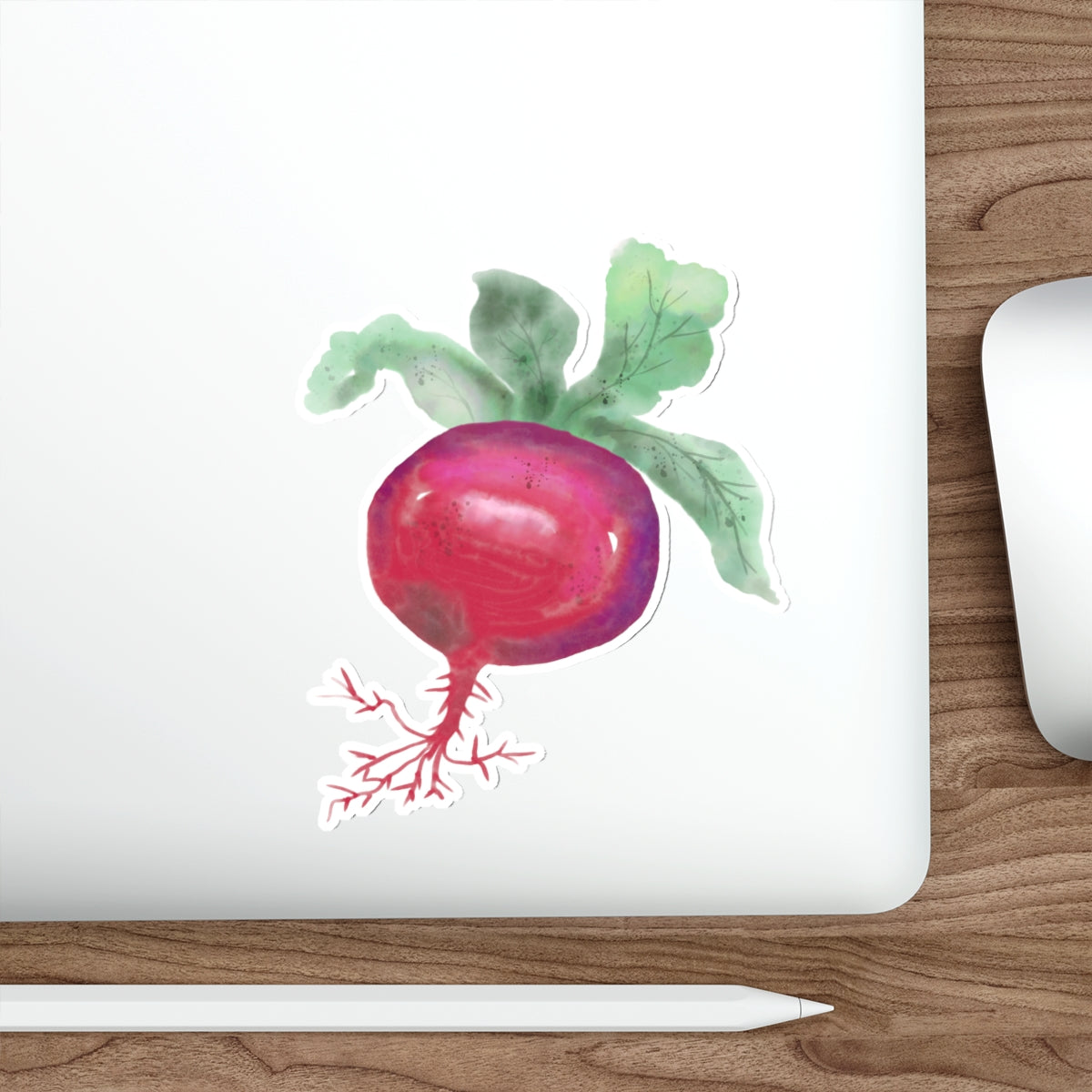 Radish Die Cut Sticker