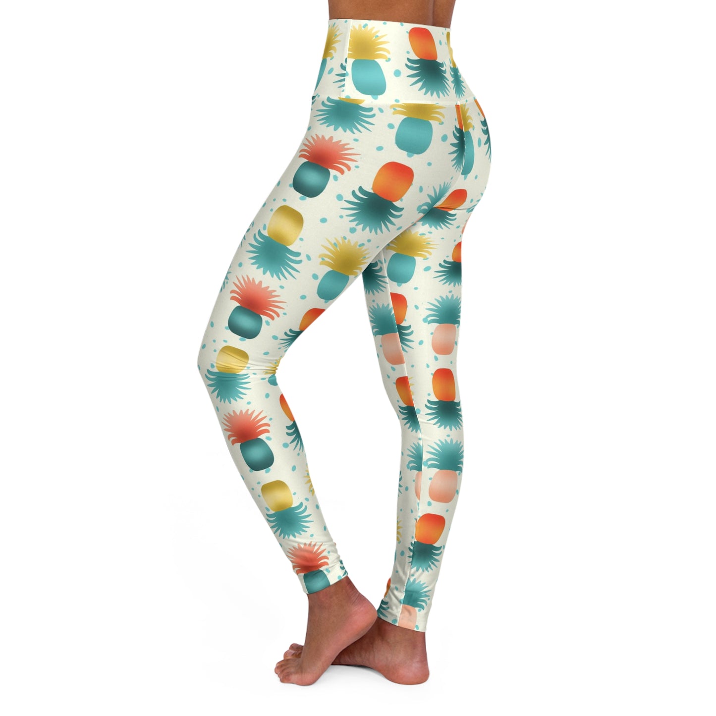 Pineapples High Waisted Yoga Leggings