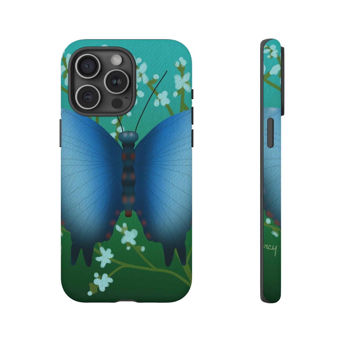 Blue Butterfly Tough Phone Case