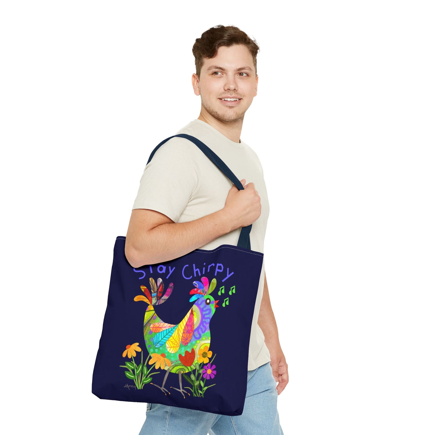 Kooky Bird Collage Tote Bag