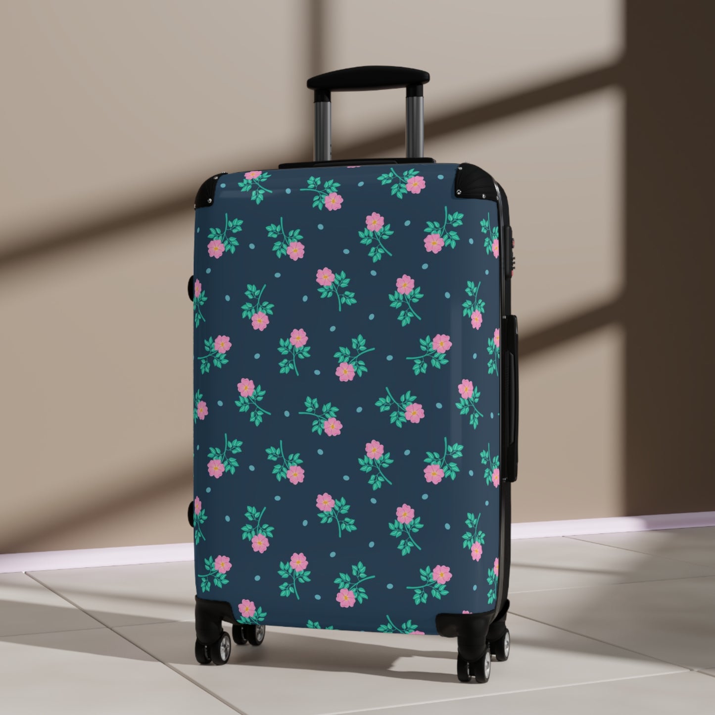 Wild Roses Chintz Hardside Spinner Suitcase