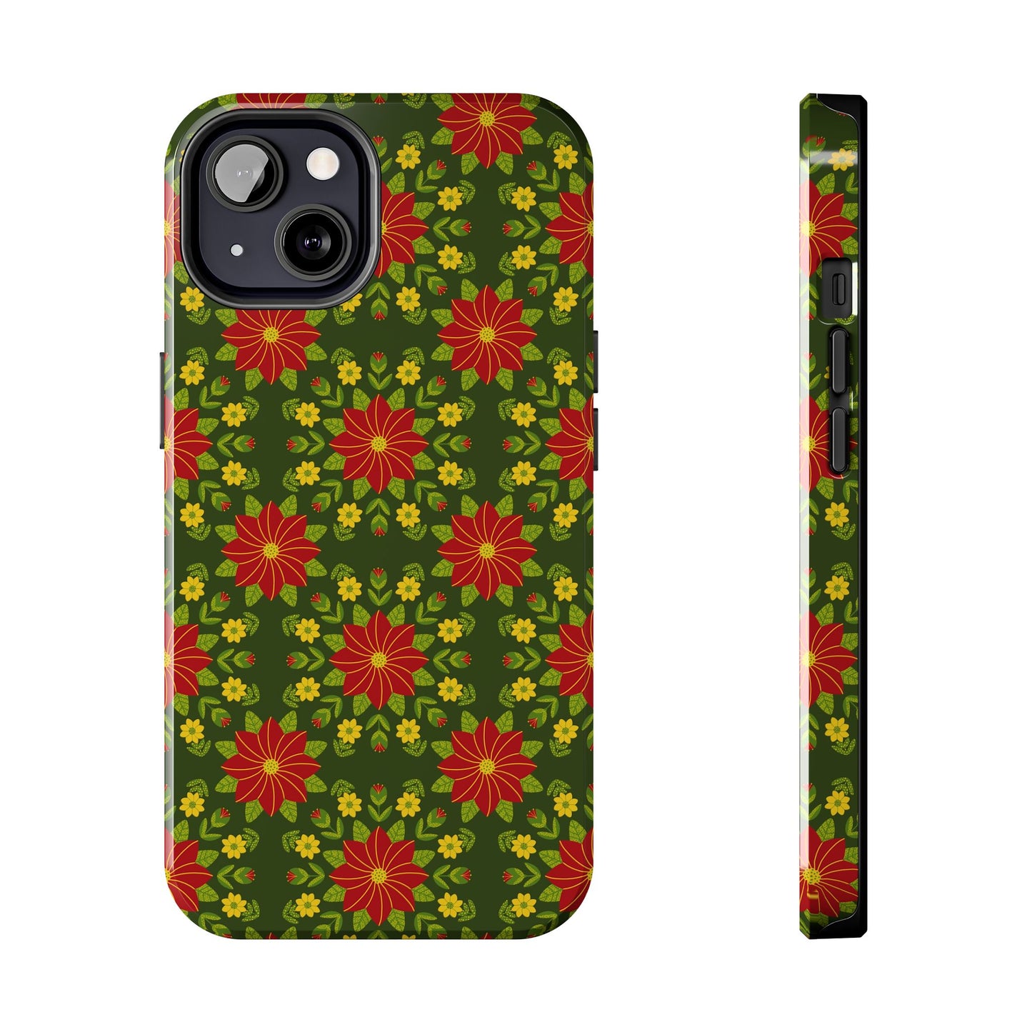 Poinsettias Tough Phone Cases