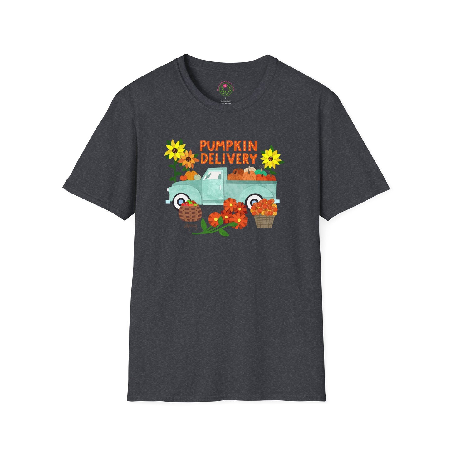 Pumpkin Delivery Collage Collage Softstyle T-Shirt