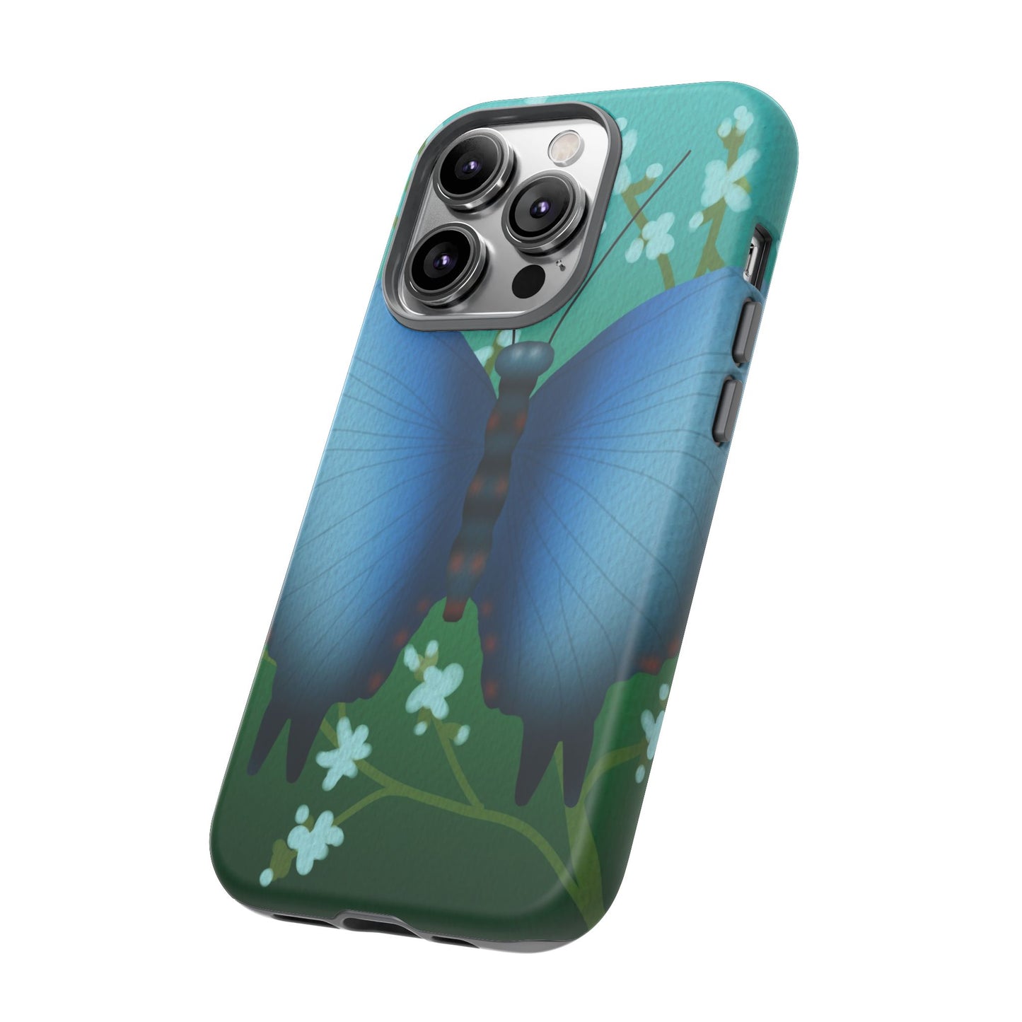 Blue Butterfly Tough Phone Case