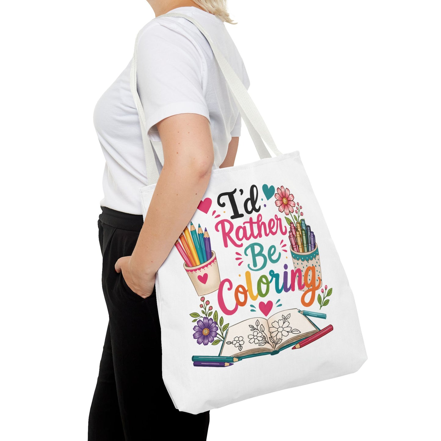 I’d Rather Be Coloring Tote Bag
