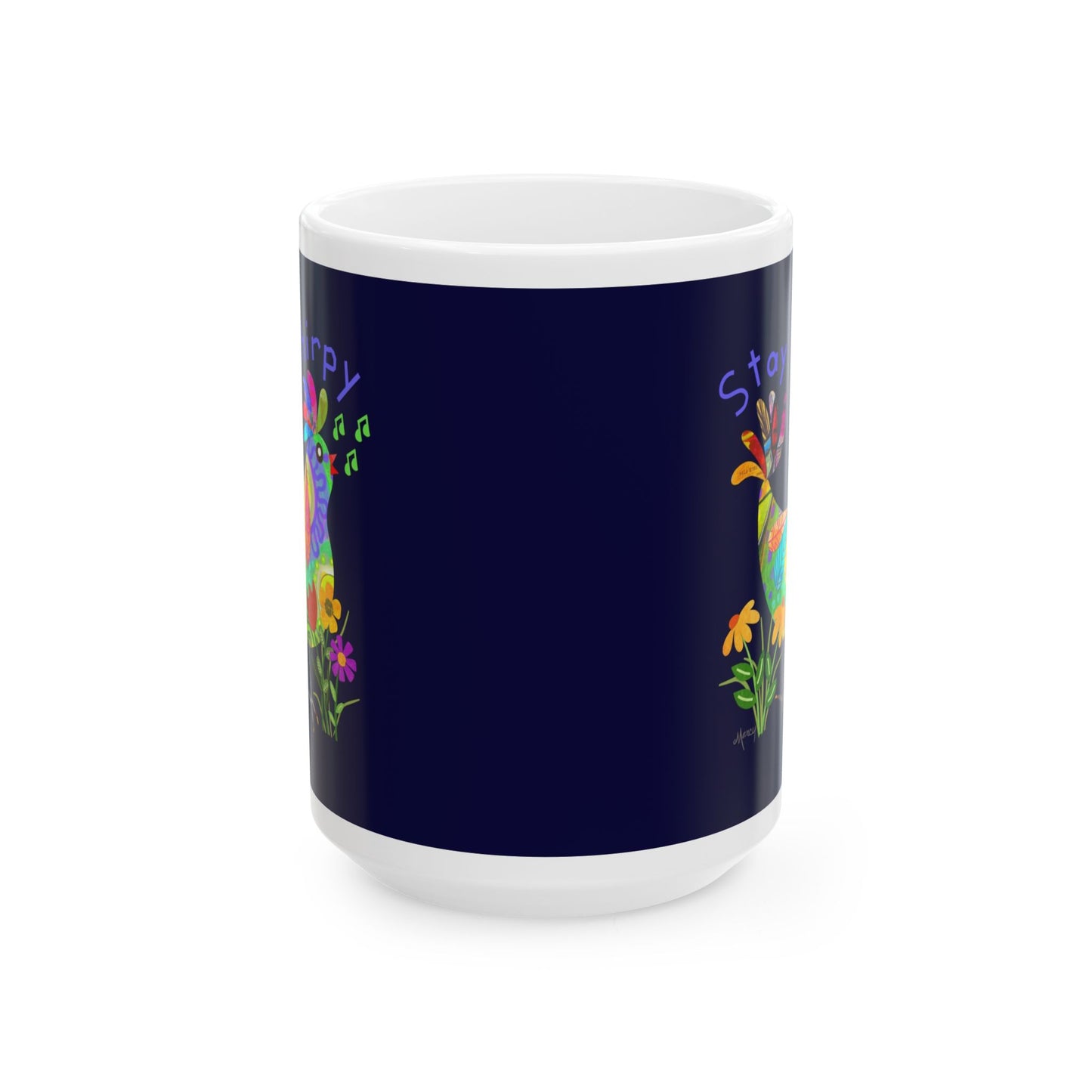 Kooky Bird Collage Ceramic Mug 11oz & 15oz