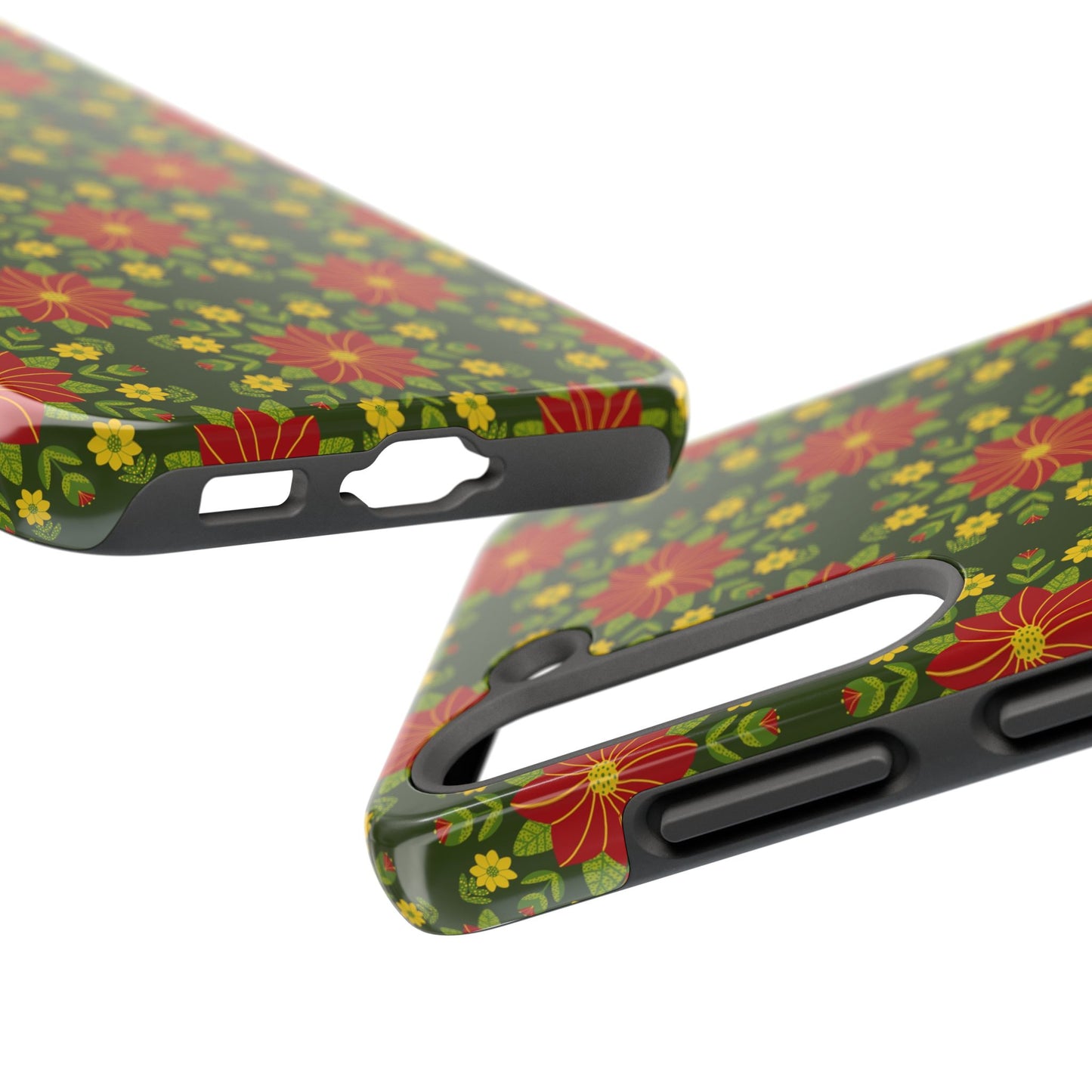 Poinsettias Tough Phone Cases