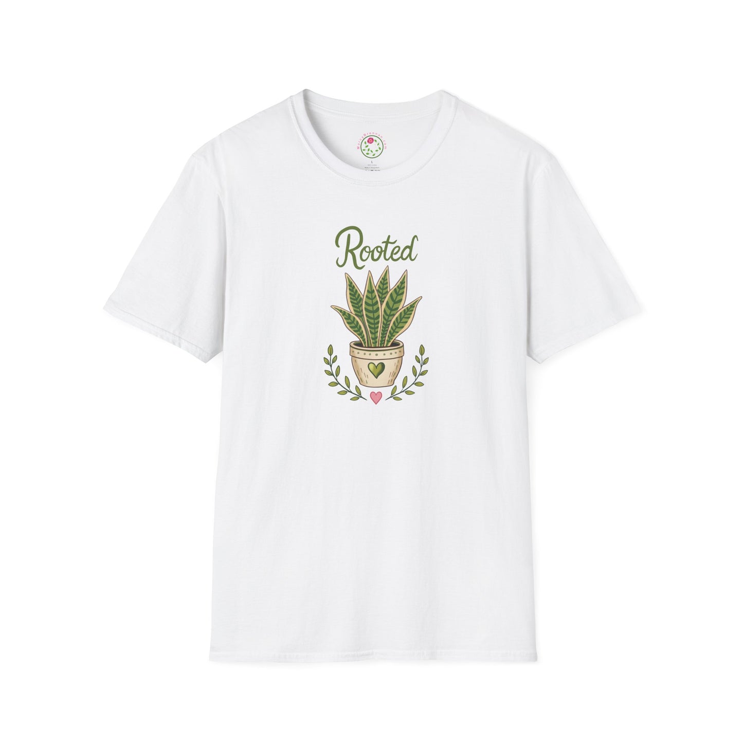 Rooted Plant T-Shirt — Potted Snake Plant Graphic Tee