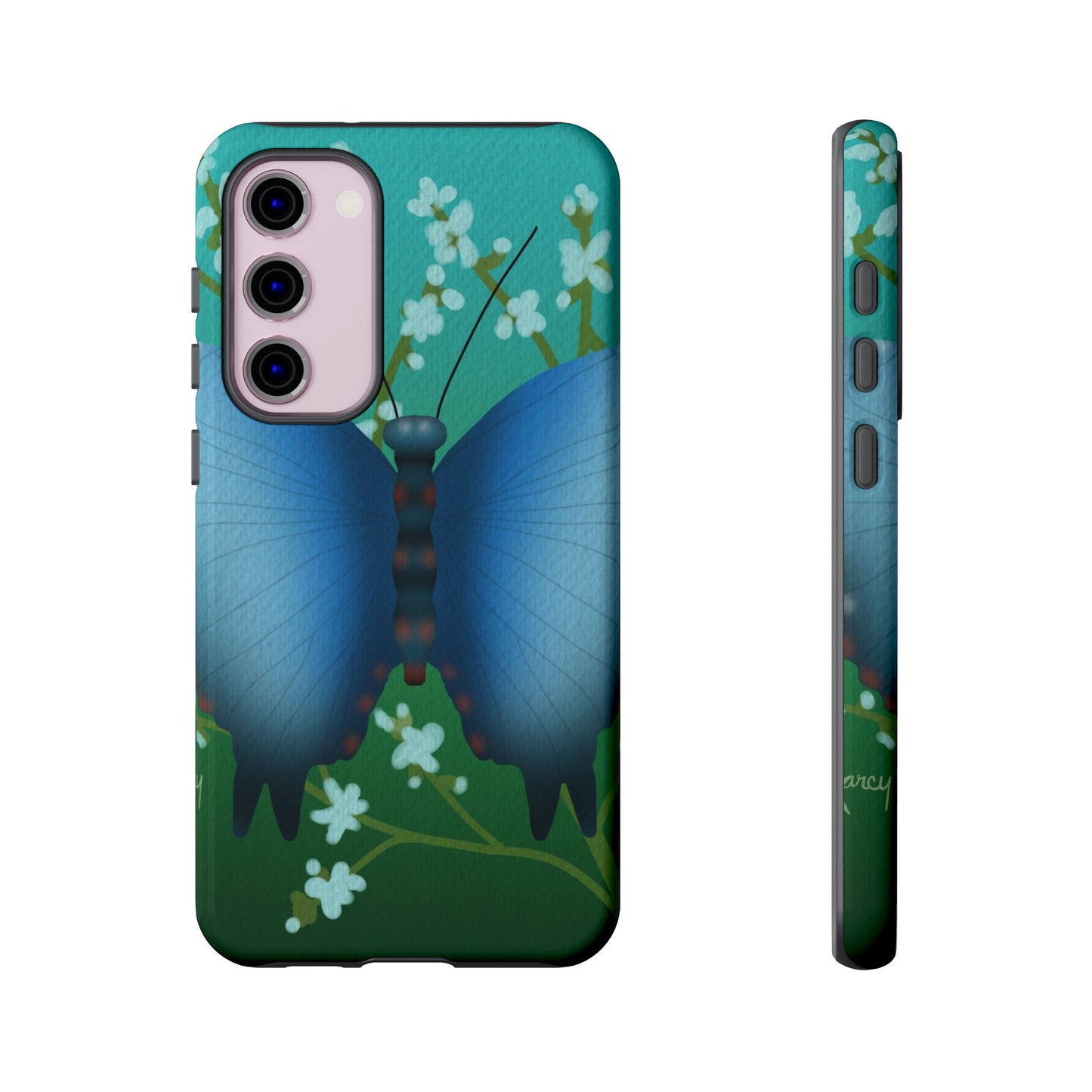 Blue Butterfly Tough Phone Case