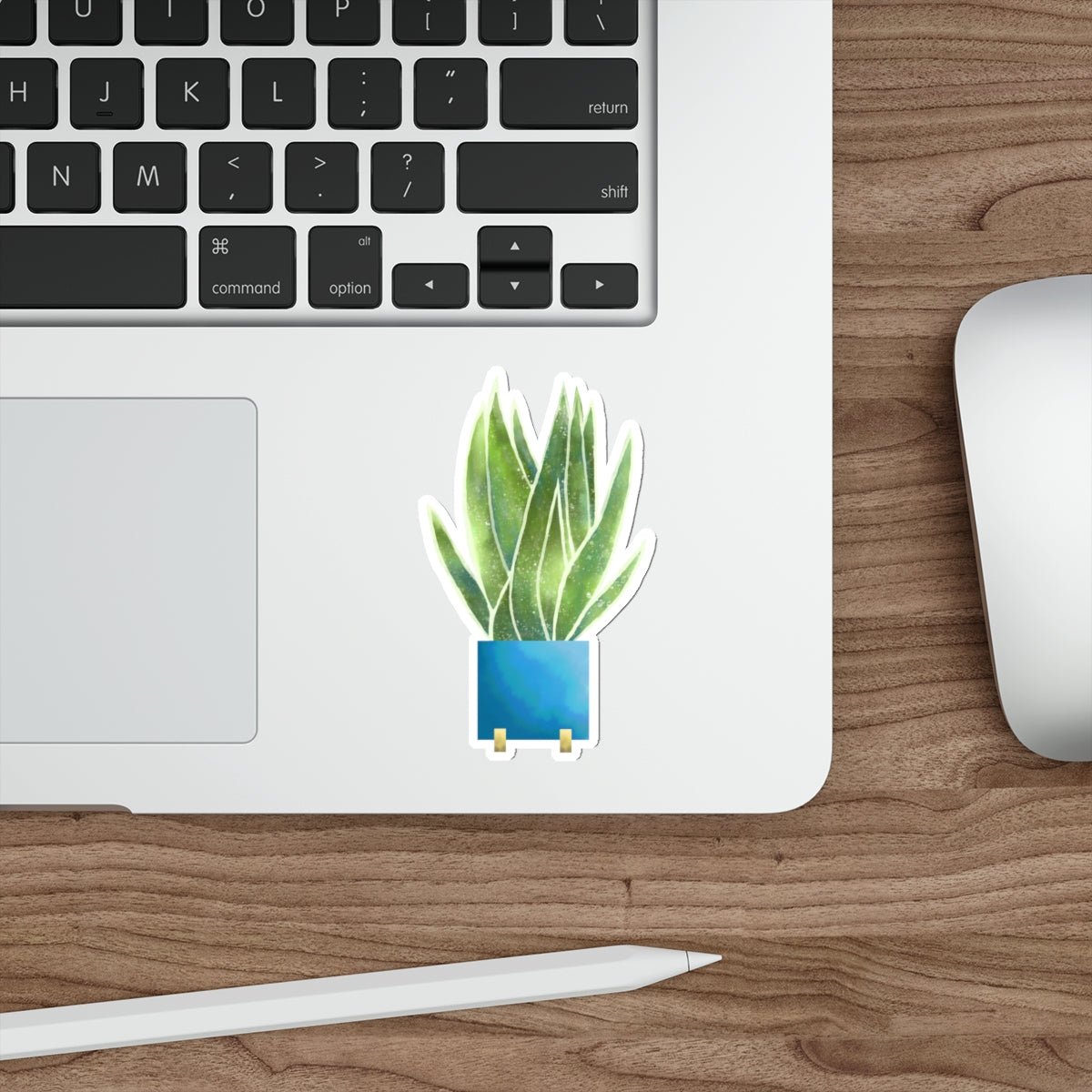 Frida Cactus Potted Aloe Vera Cactus Die-Cut Stickers