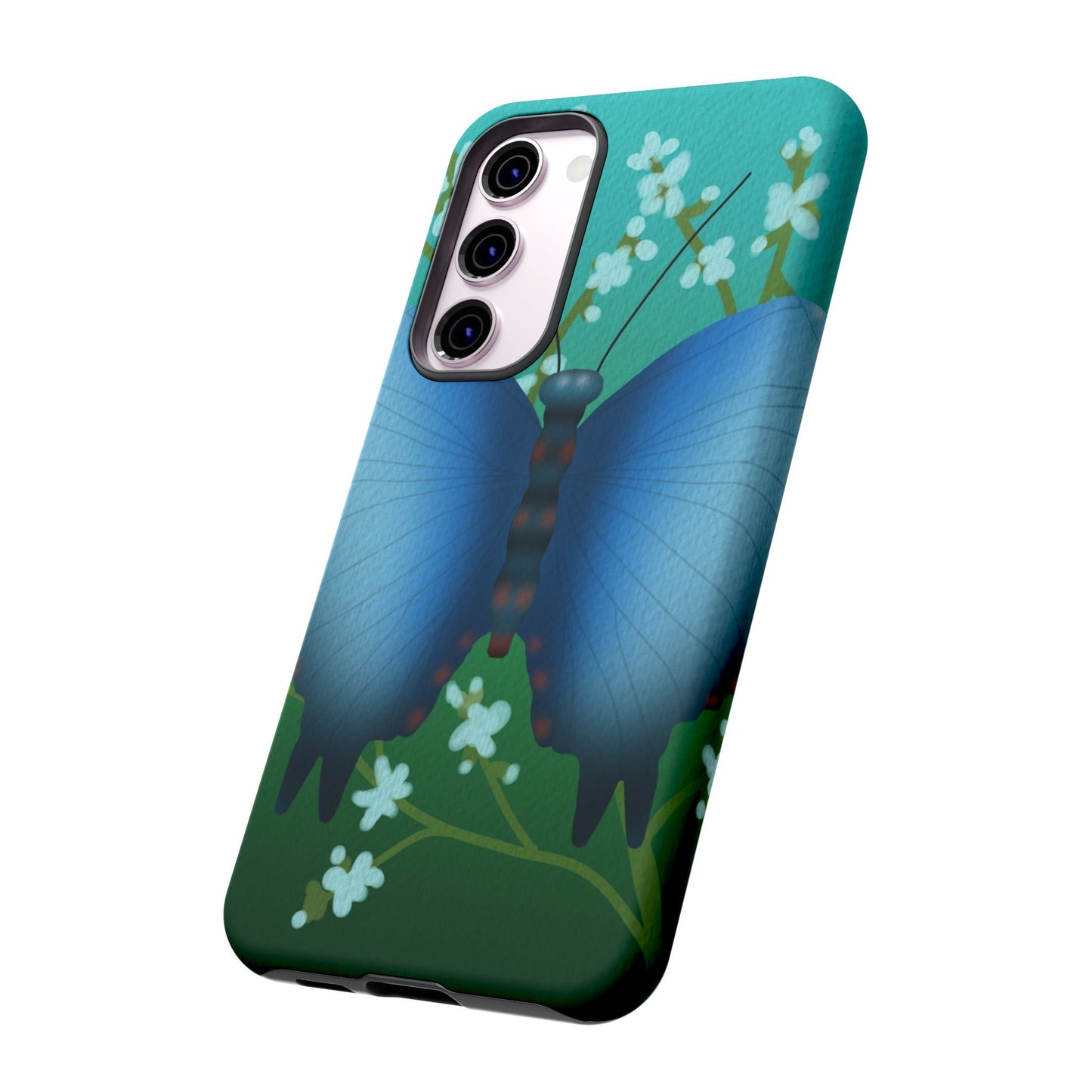 Blue Butterfly Tough Phone Case