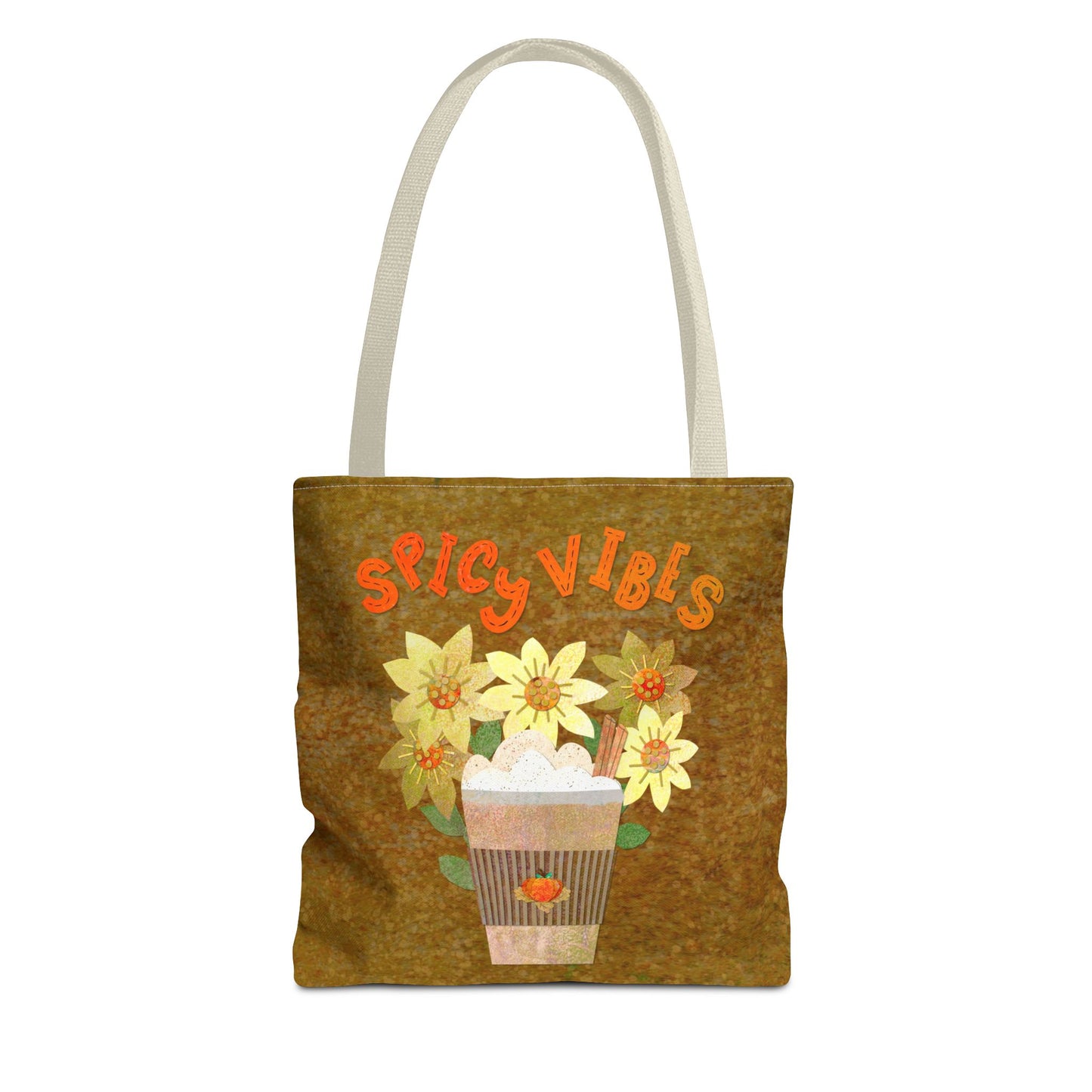 Spicy Vibes Latte Collage Tote Bag