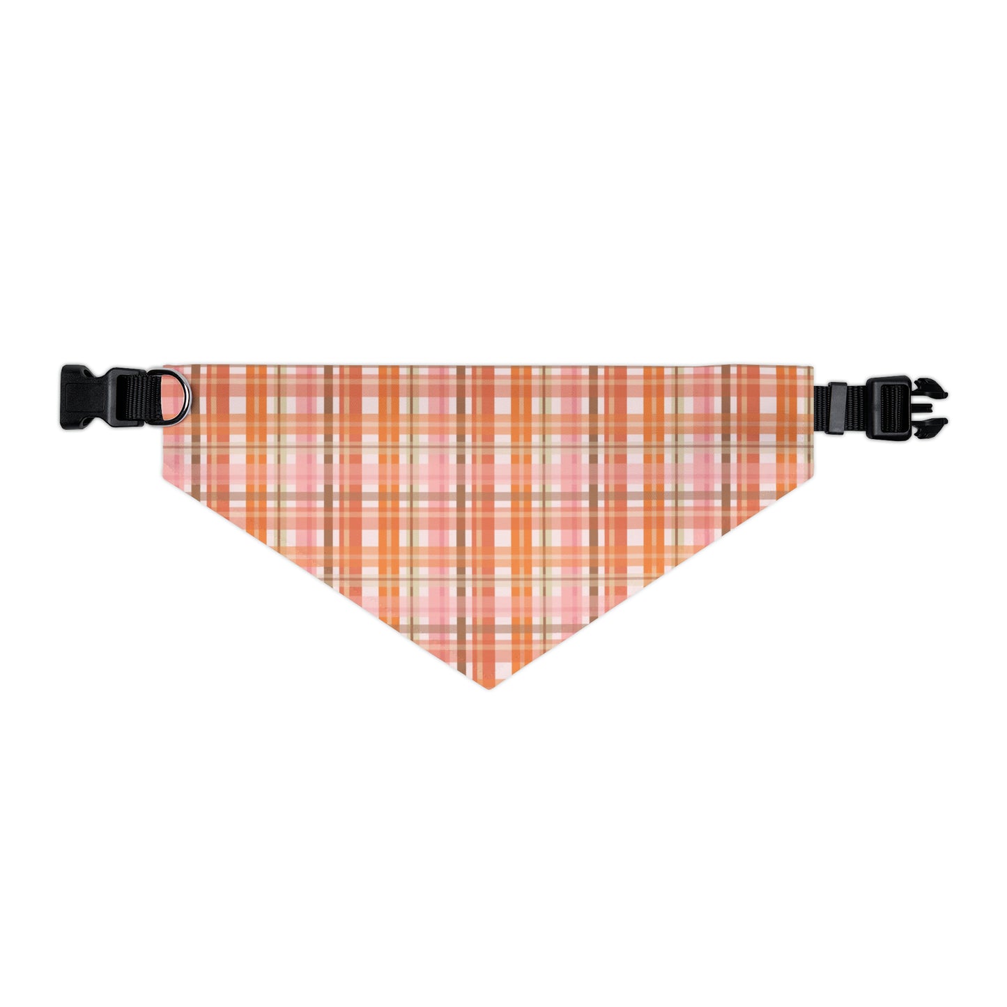 Soft Autumn Plaid Pet Bandana Collar