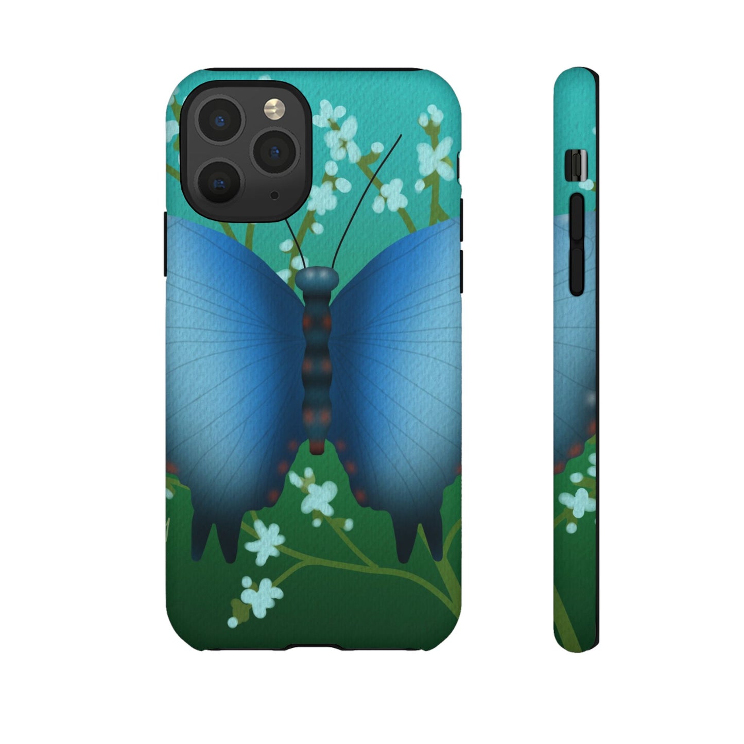 Blue Butterfly Tough Phone Case