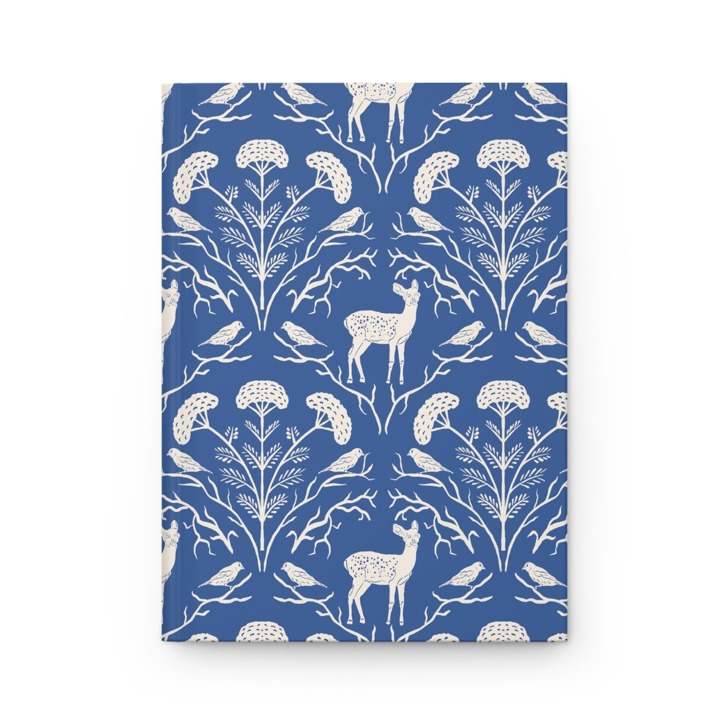 Yarrow, Deer and Goldfinches Hardcover Journal Matte