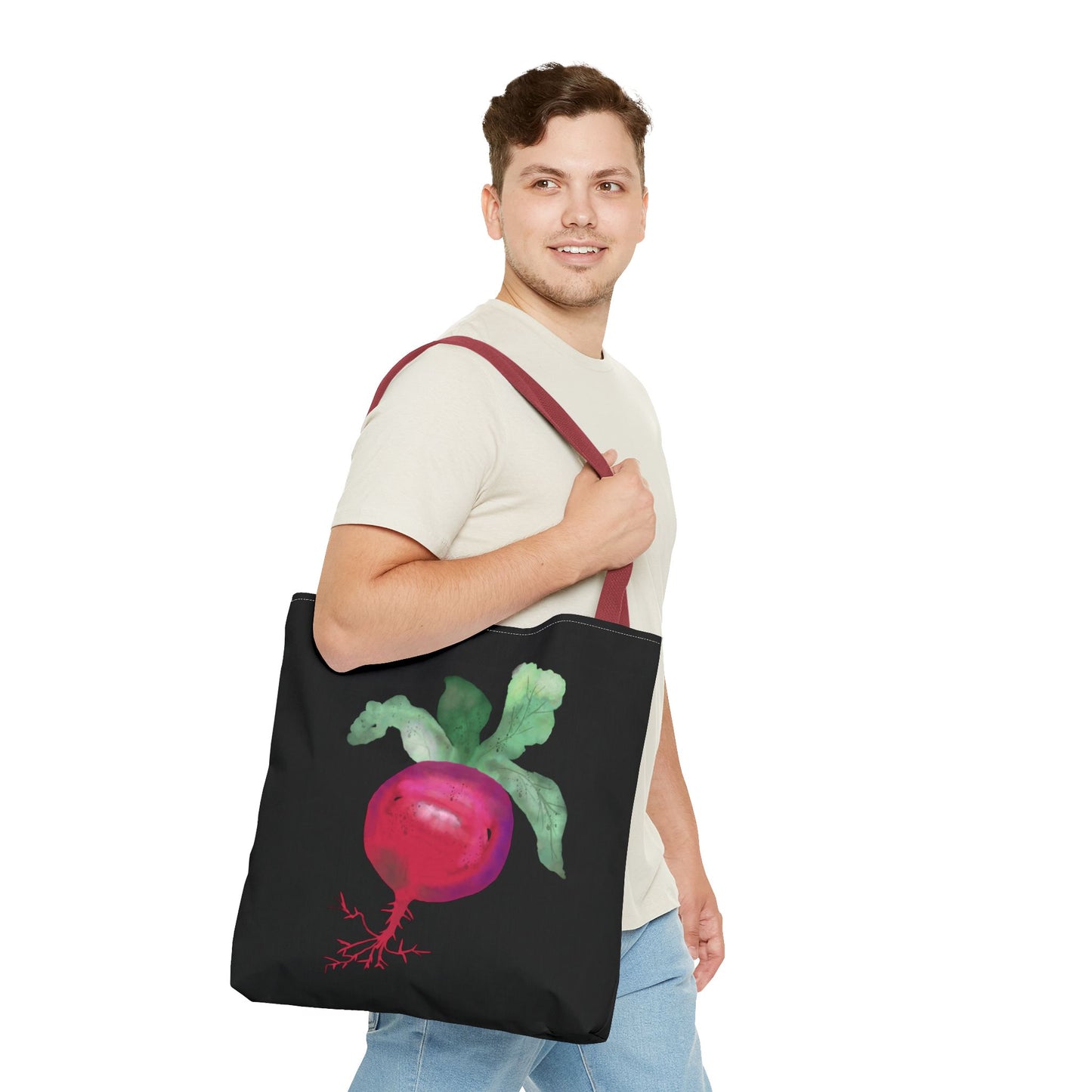 Radish Watercolor Painting Tote Bag