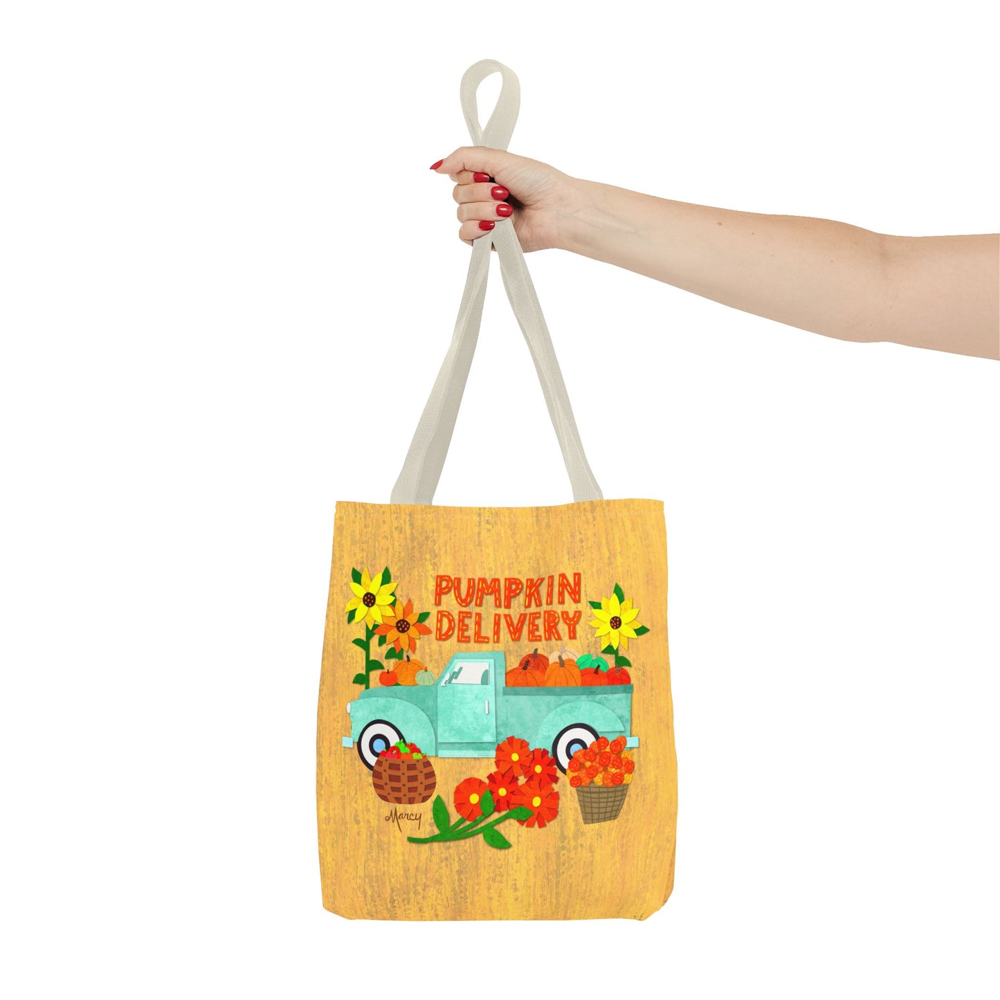 Pumpkin Delivery Collage Tote Bag