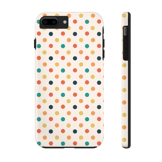 Sunbaked Collection -- Beach Polka Dots Tough Phone Cases, Case-Mate