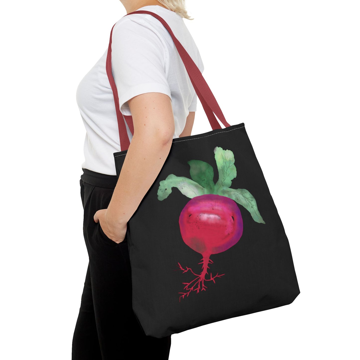 Radish Watercolor Painting Tote Bag