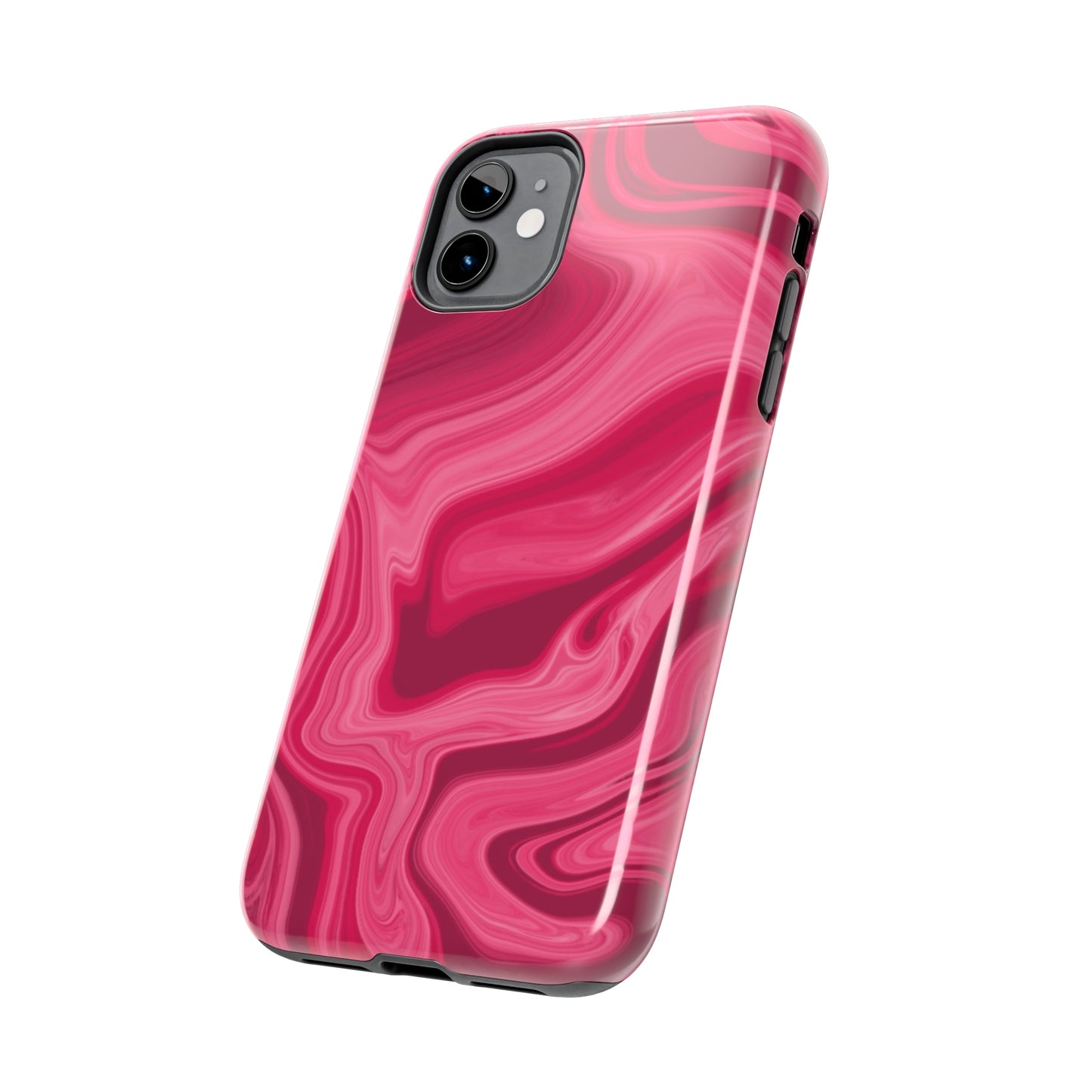 Rosy Swirls Tough Phone Cases