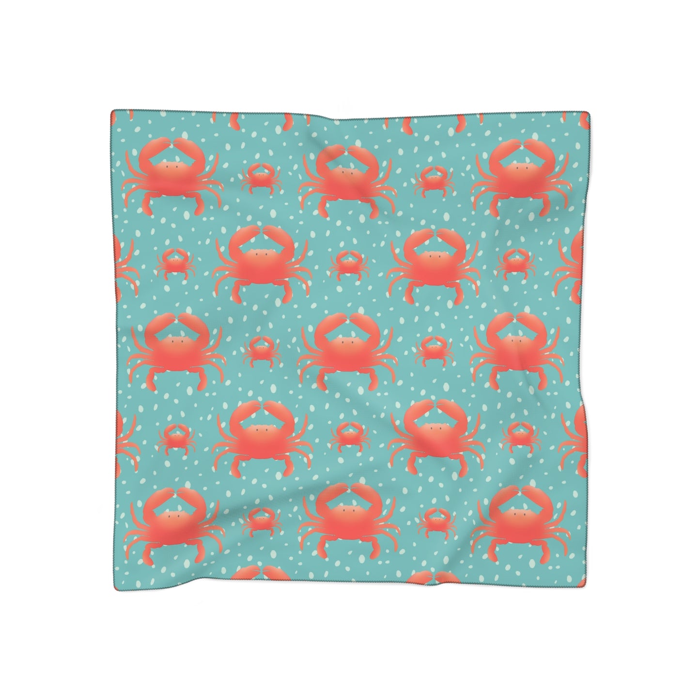 Crabs Square Poly Scarf