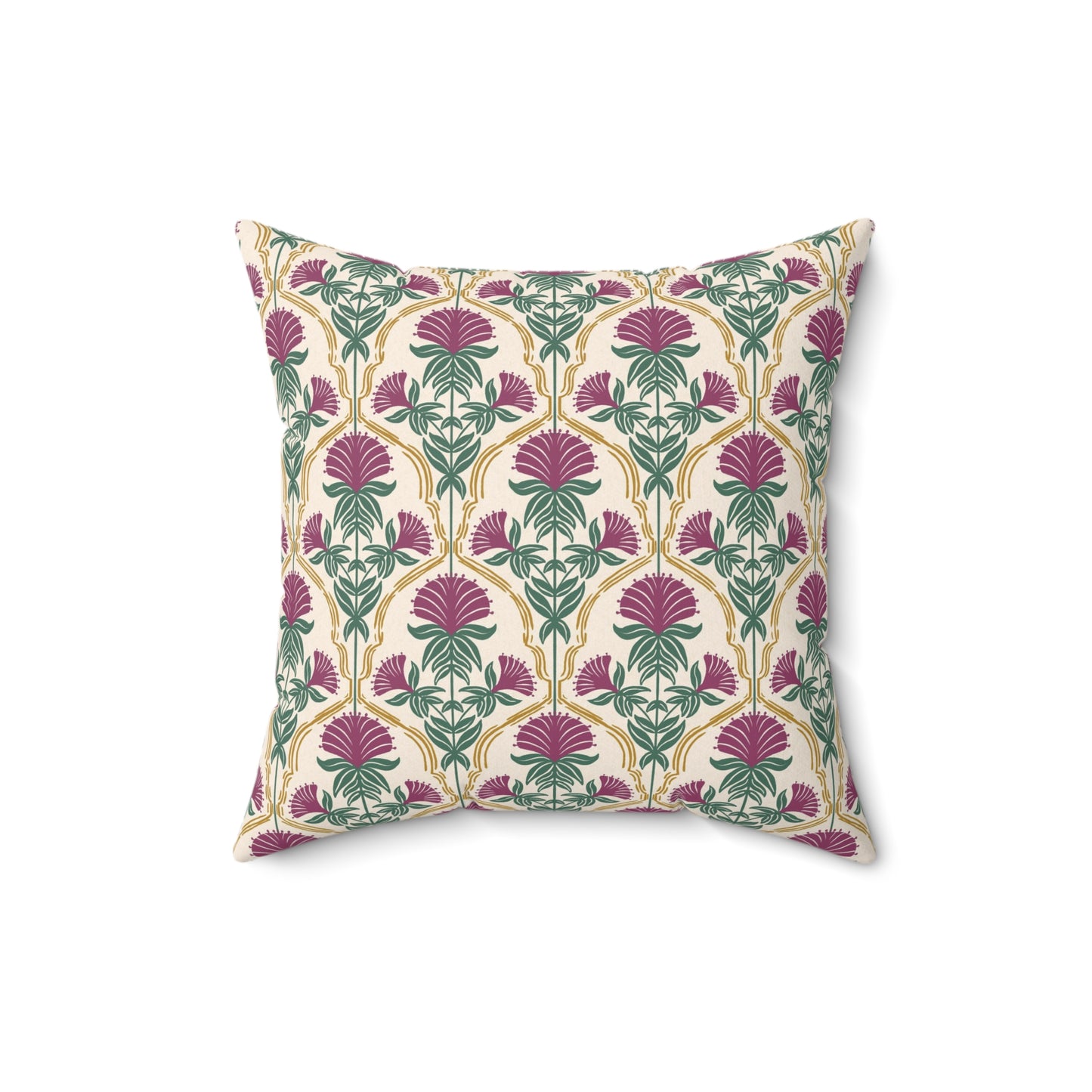 Bergamot Flowers Spun Polyester Square Pillow