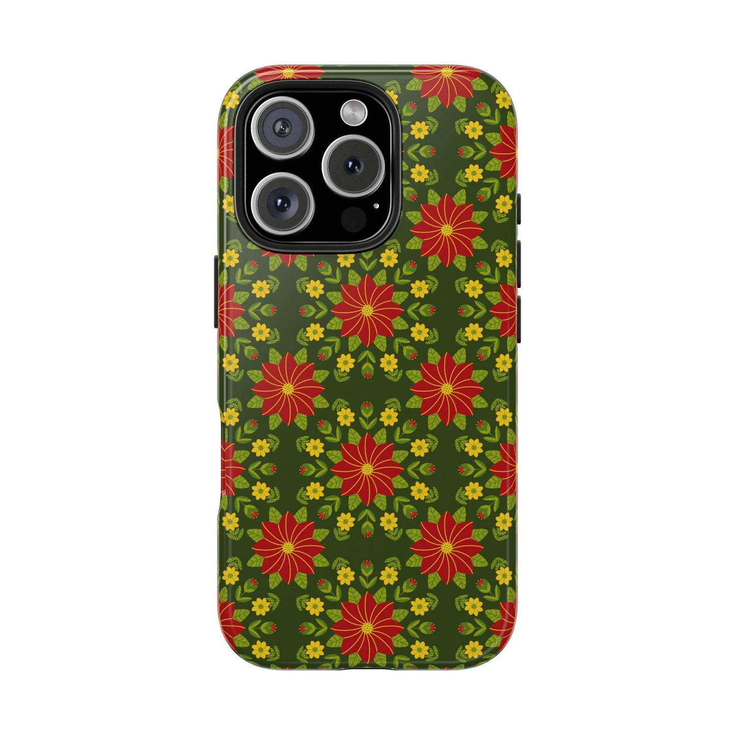 Poinsettias Tough Phone Cases