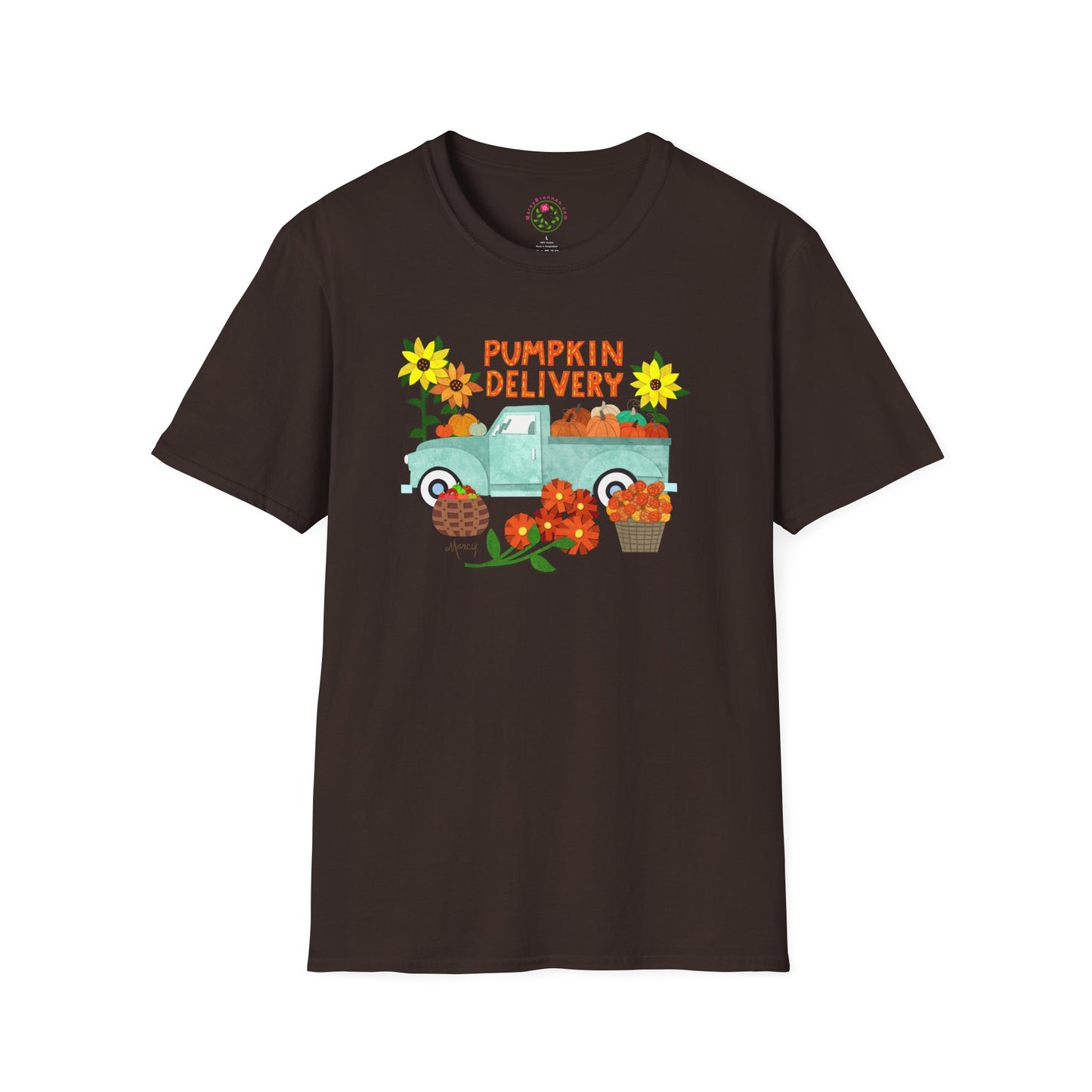 Pumpkin Delivery Collage Collage Softstyle T-Shirt