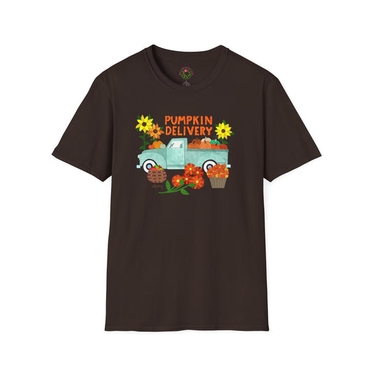 Pumpkin Delivery Collage Collage Softstyle T-Shirt