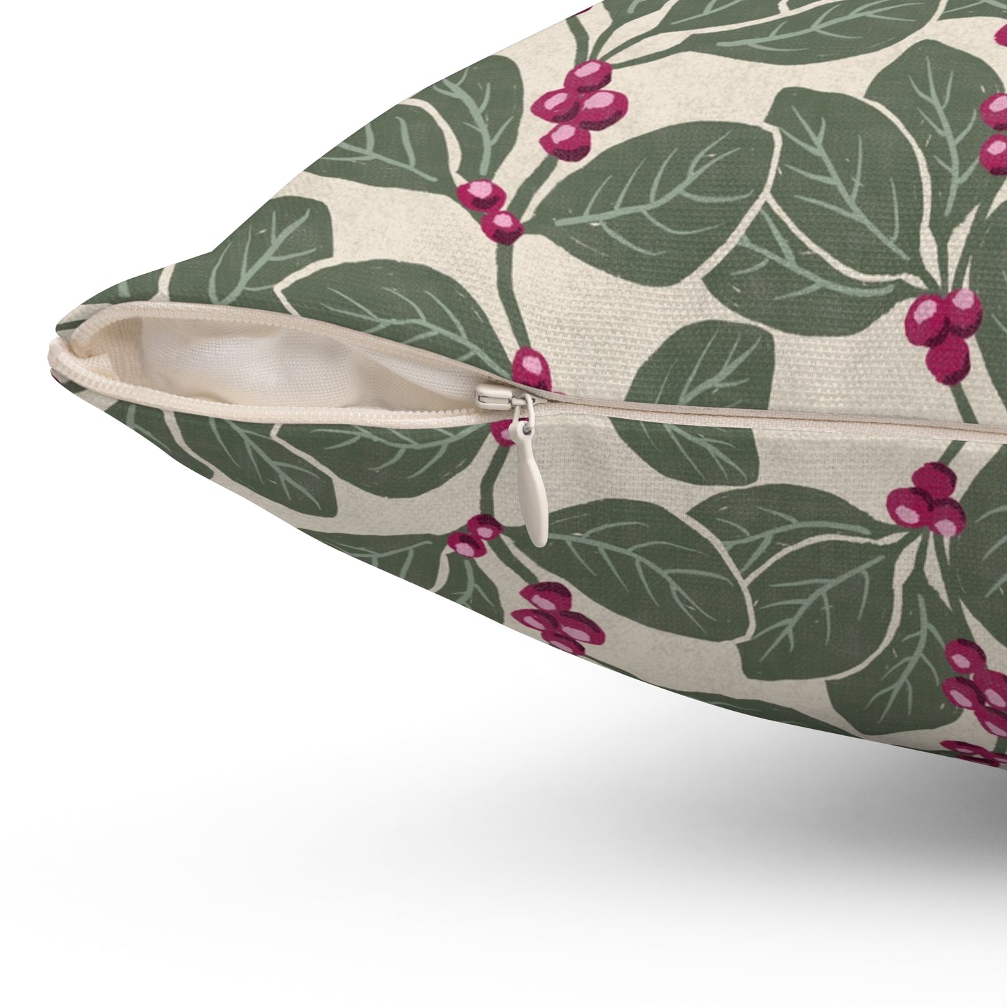 Honeysuckle Vine Spun Polyester Square Pillow