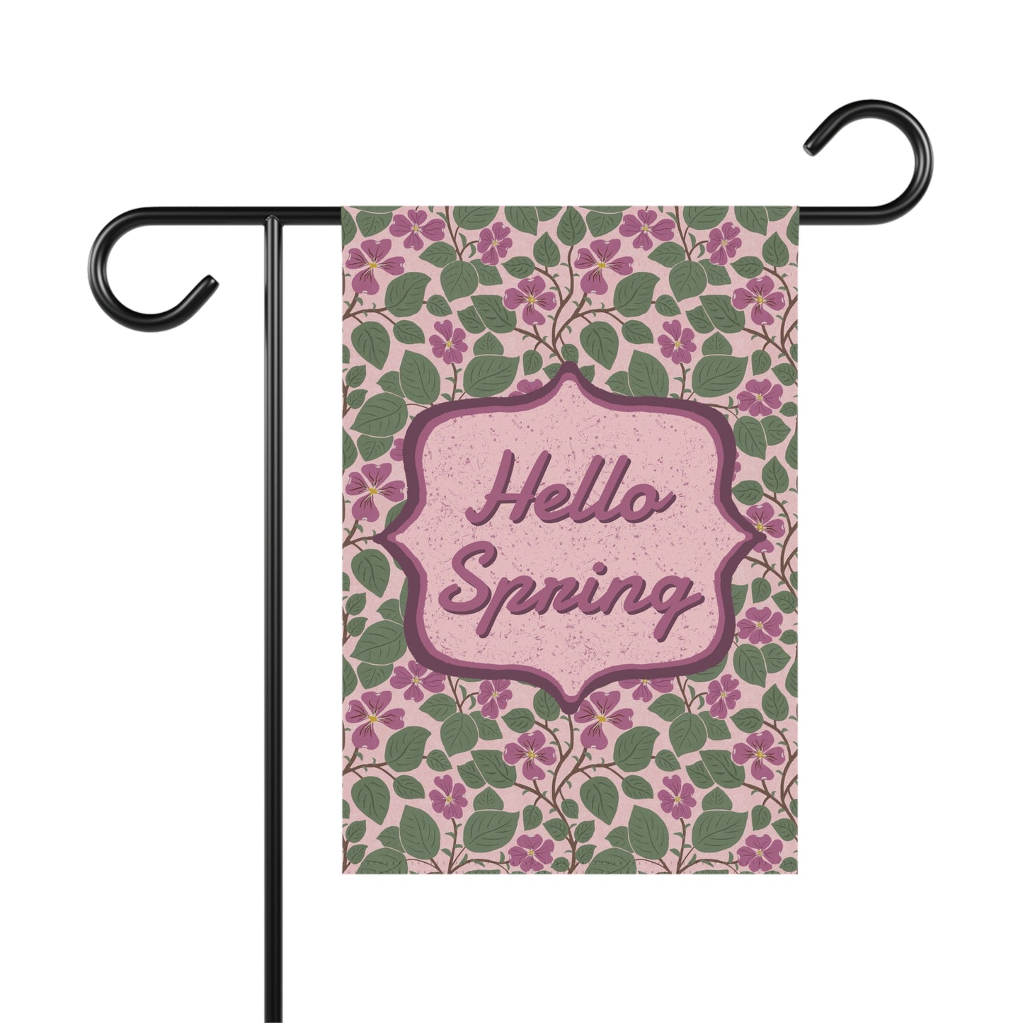 Pink Dogwoods with Quote Garden Banner