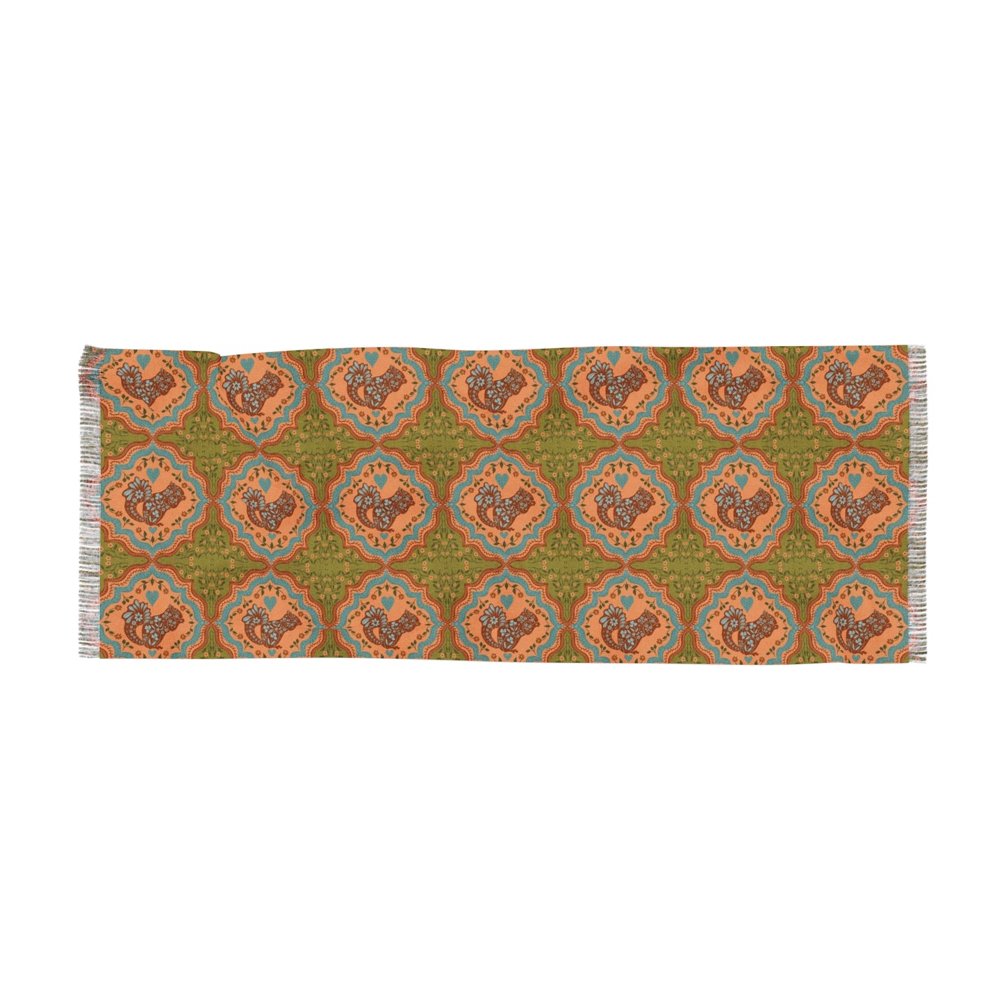 Scandi Woodland Squirrel Light Scarf