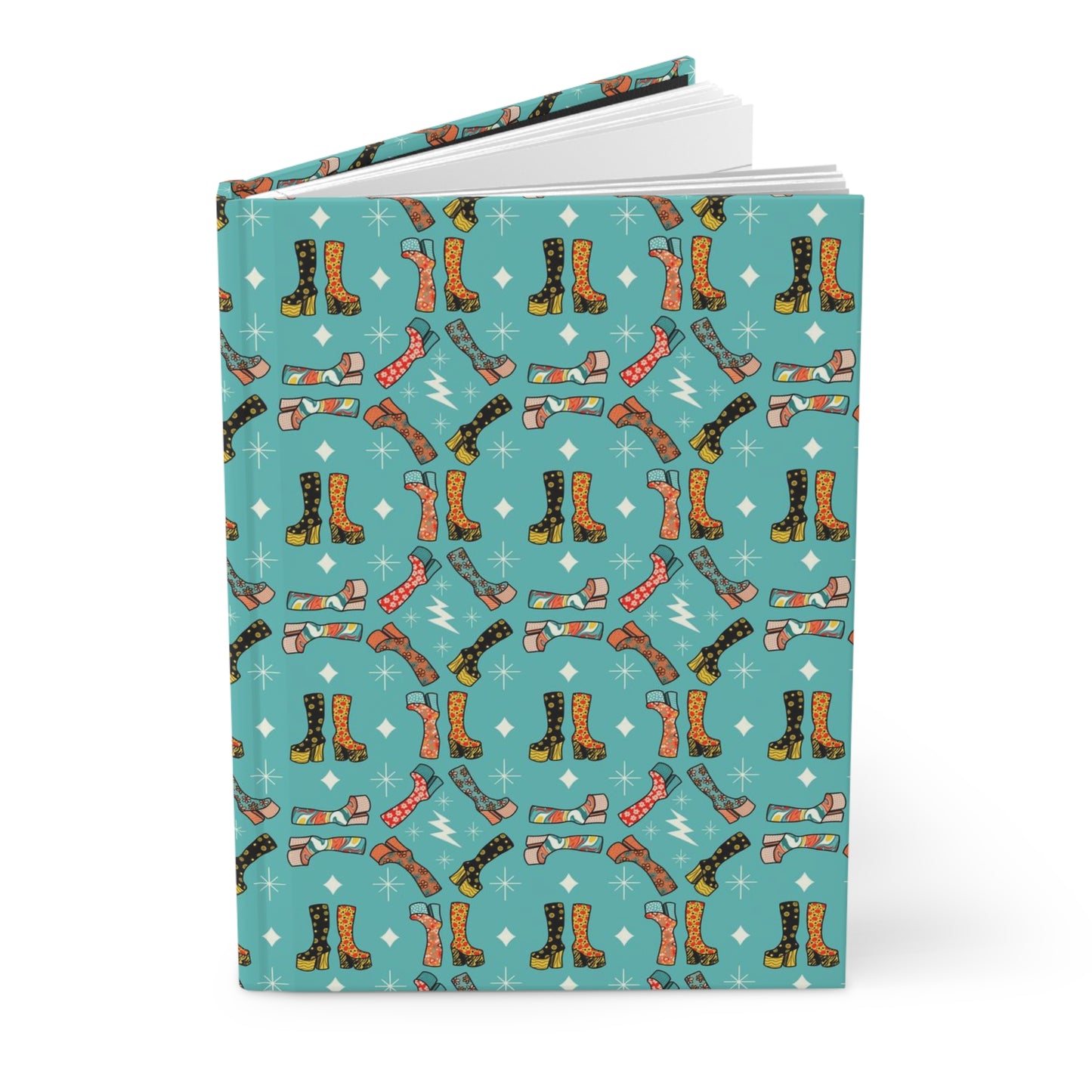 Groovy Boots Hardcover Journal Matte