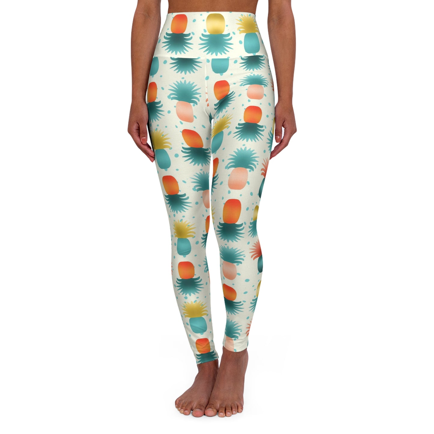 Pineapples High Waisted Yoga Leggings