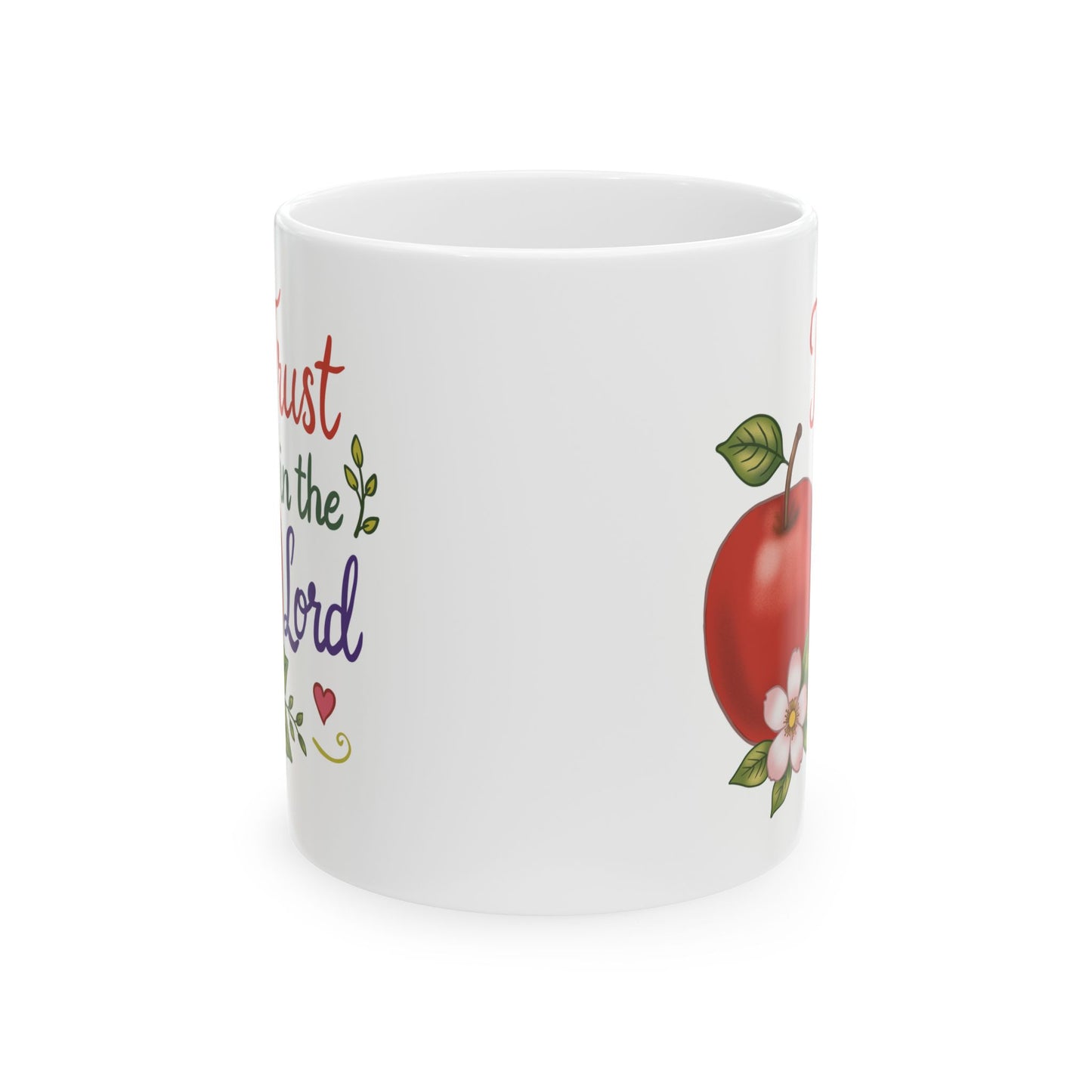 Trust in the Lord Ceramic Mug — Botanical Coffee Tea Cup (11oz & 15oz)