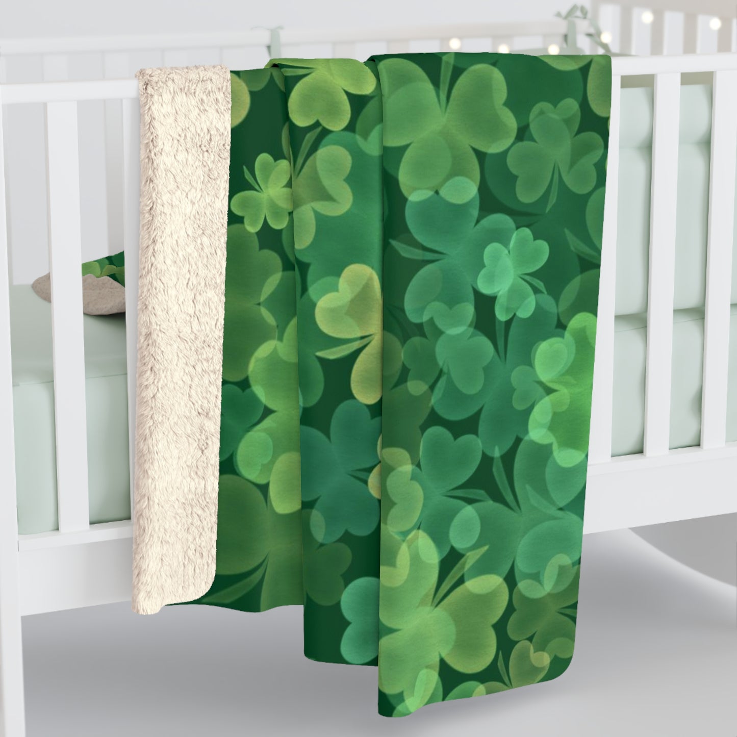 Shamrocks Sherpa Fleece Blanket